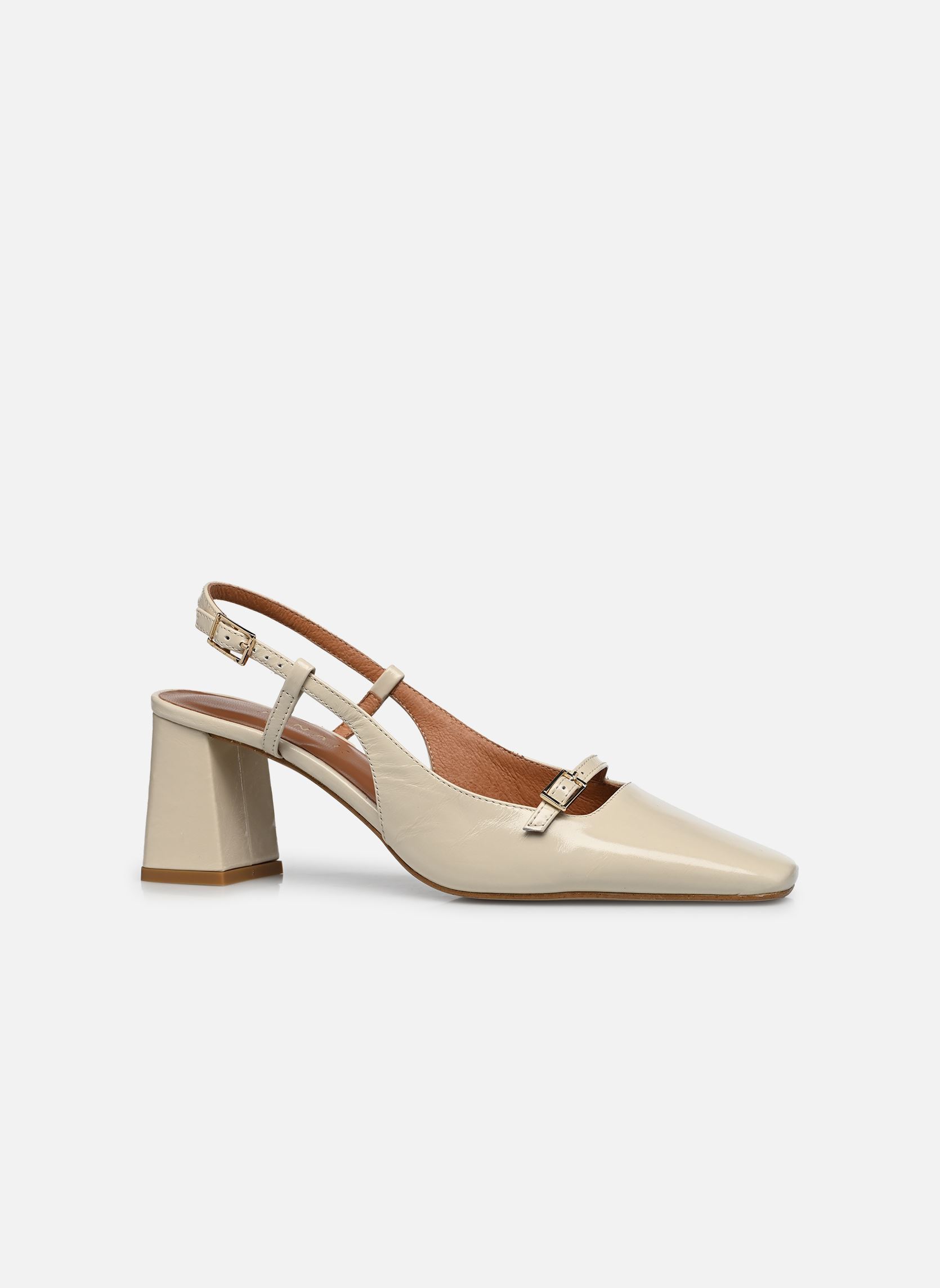Pumps mit Riemchen DADELLE damen weiß Jonak Pumps mit Riemchen DADELLE damen weiß cuir brillant ecru