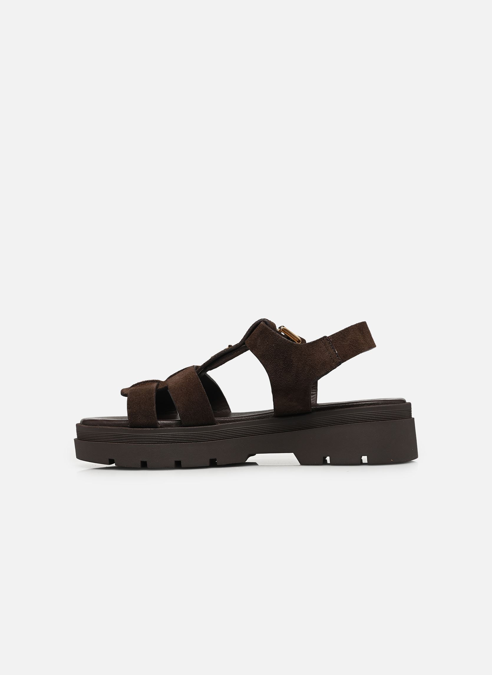 Sandales compensées et plateformes LIVERPOOL femme marron Jonak Sandales compensées et plateformes LIVERPOOL femme marron Croute marron
