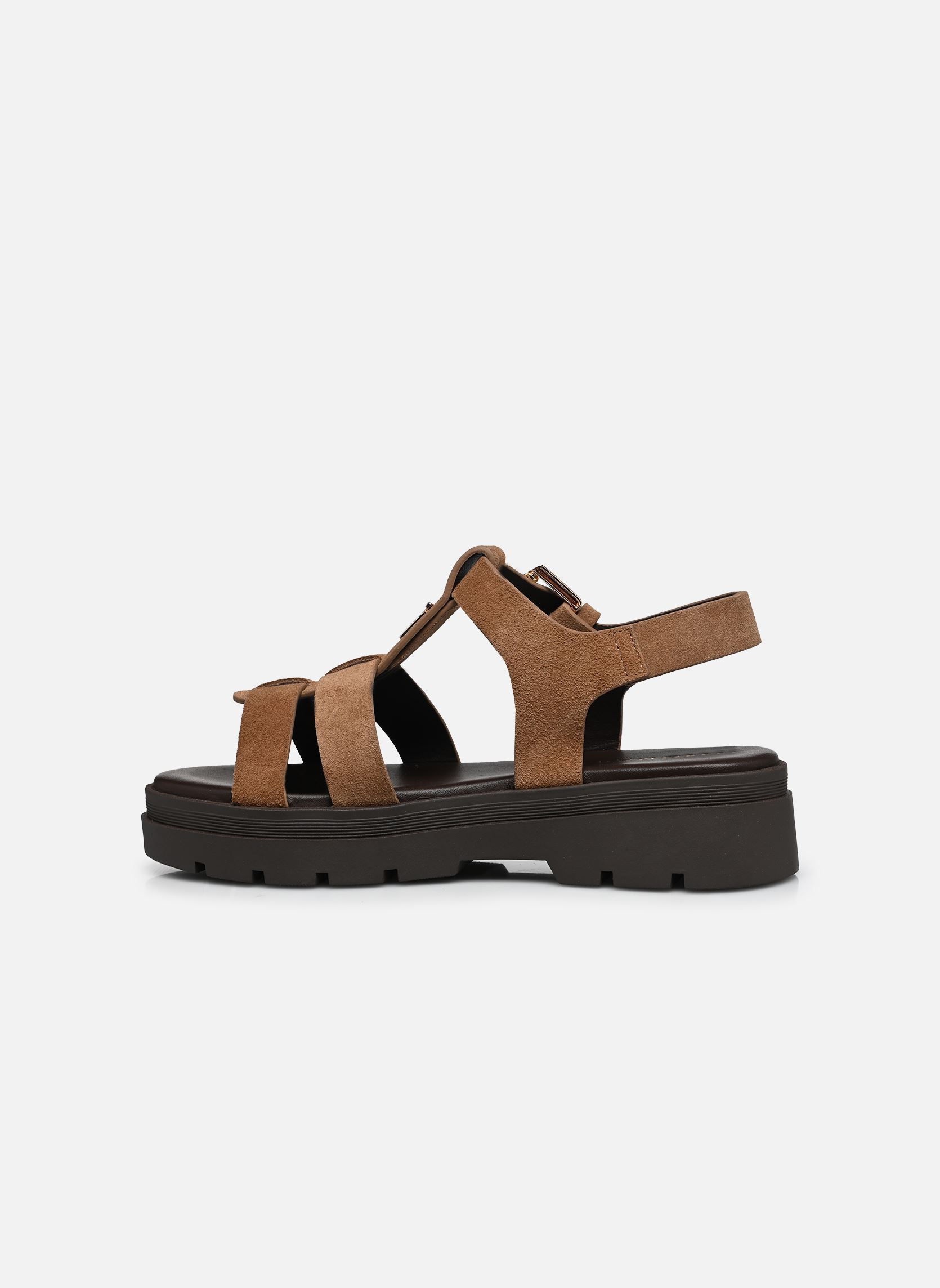 Sandales compensées et plateformes LIVERPOOL femme beige Jonak Sandales compensées et plateformes LIVERPOOL femme beige Croute taupe