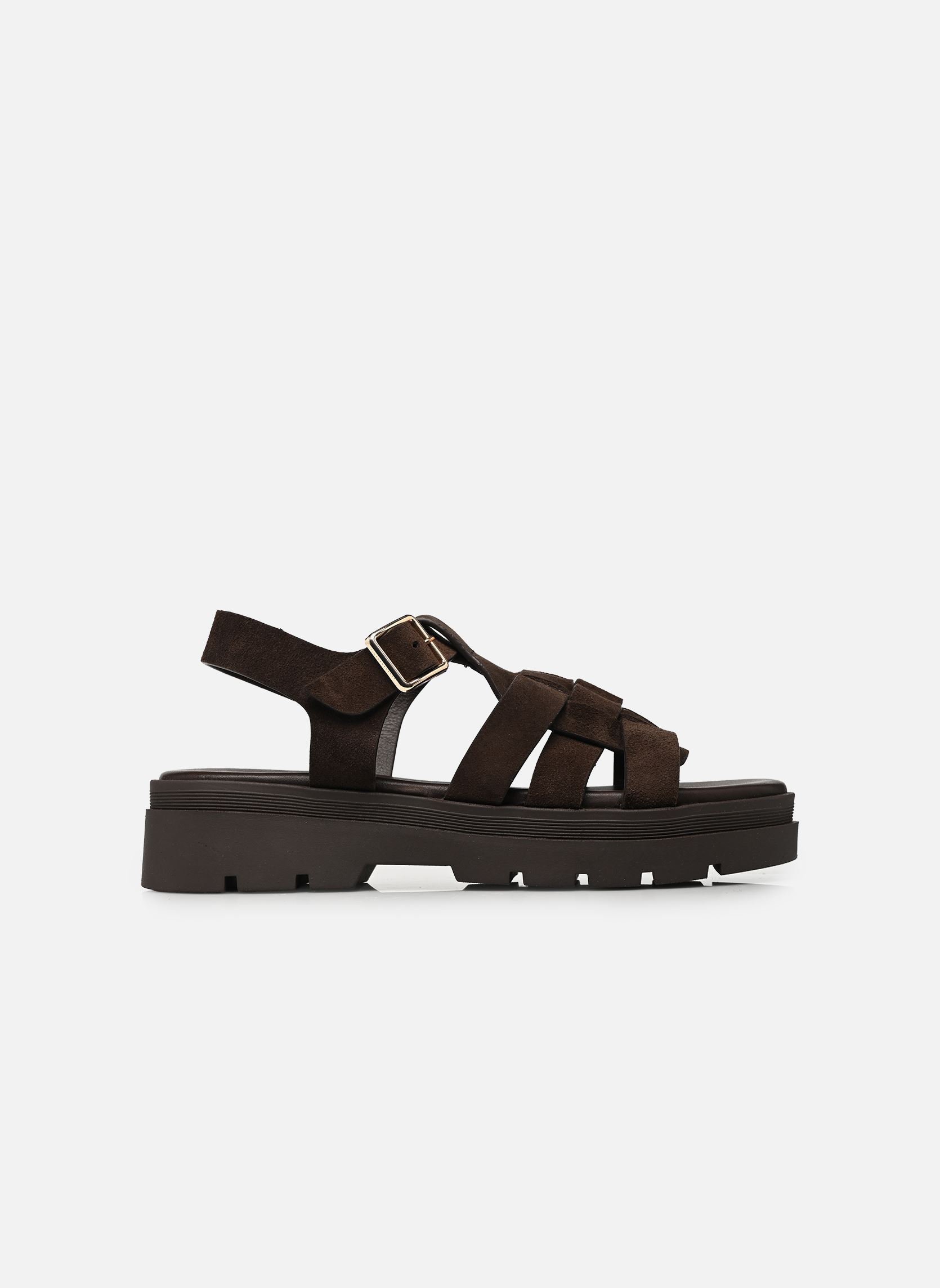 Sandales compensées et plateformes LOUISIANE femme marron Jonak Sandales compensées et plateformes LOUISIANE femme marron Croute marron