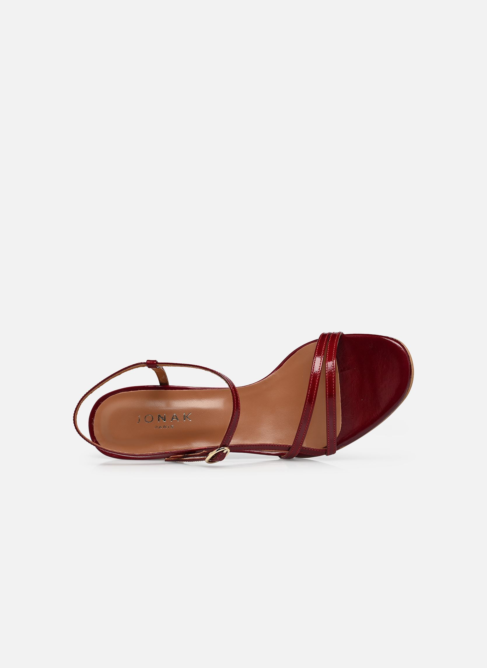 Sandalen VICOMTE dames rood Jonak Sandalen VICOMTE dames rood Cuir Brillant Rouge Carmin