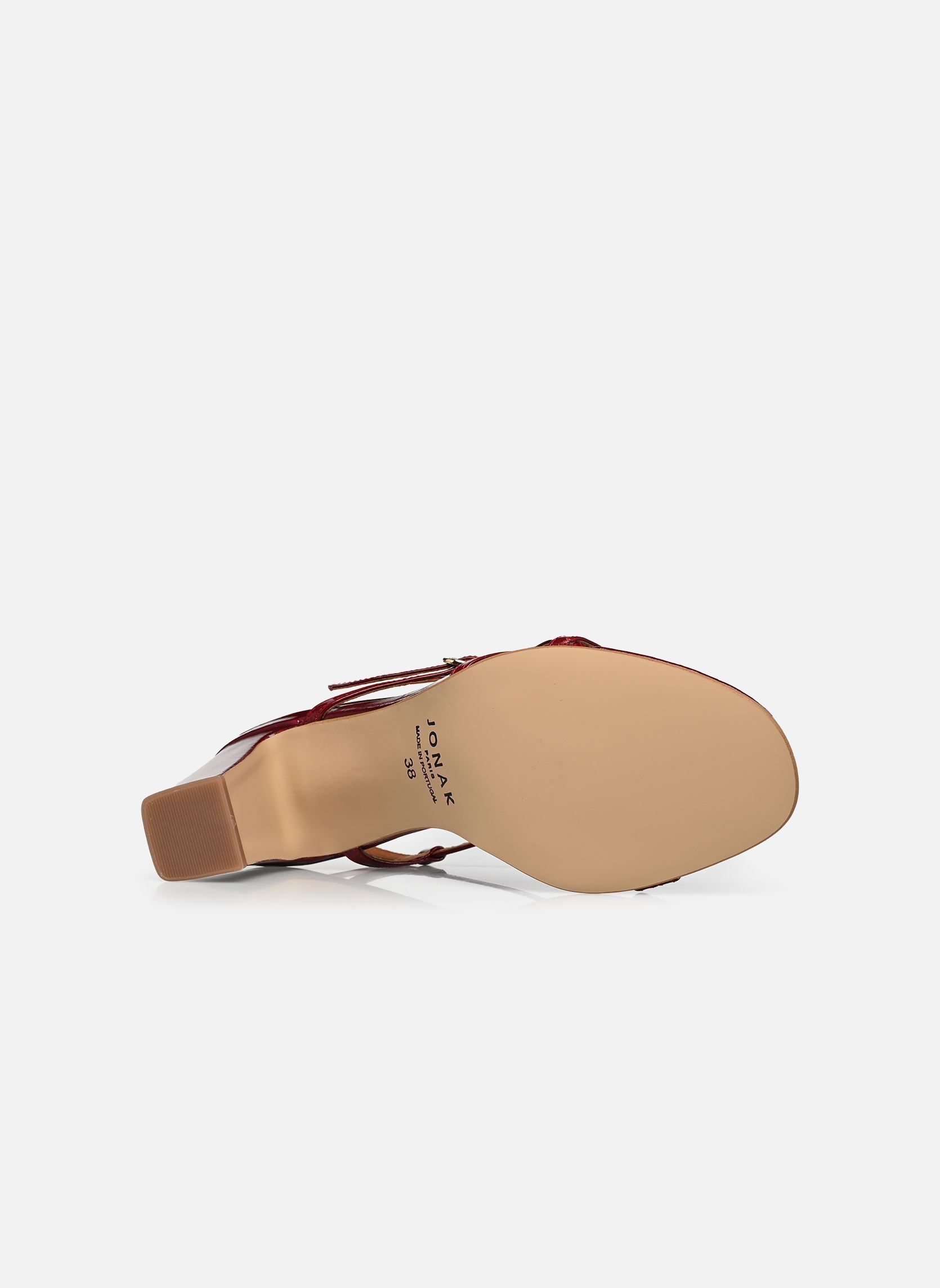 Sandalen VICOMTE dames rood Jonak Sandalen VICOMTE dames rood Cuir Brillant Rouge Carmin