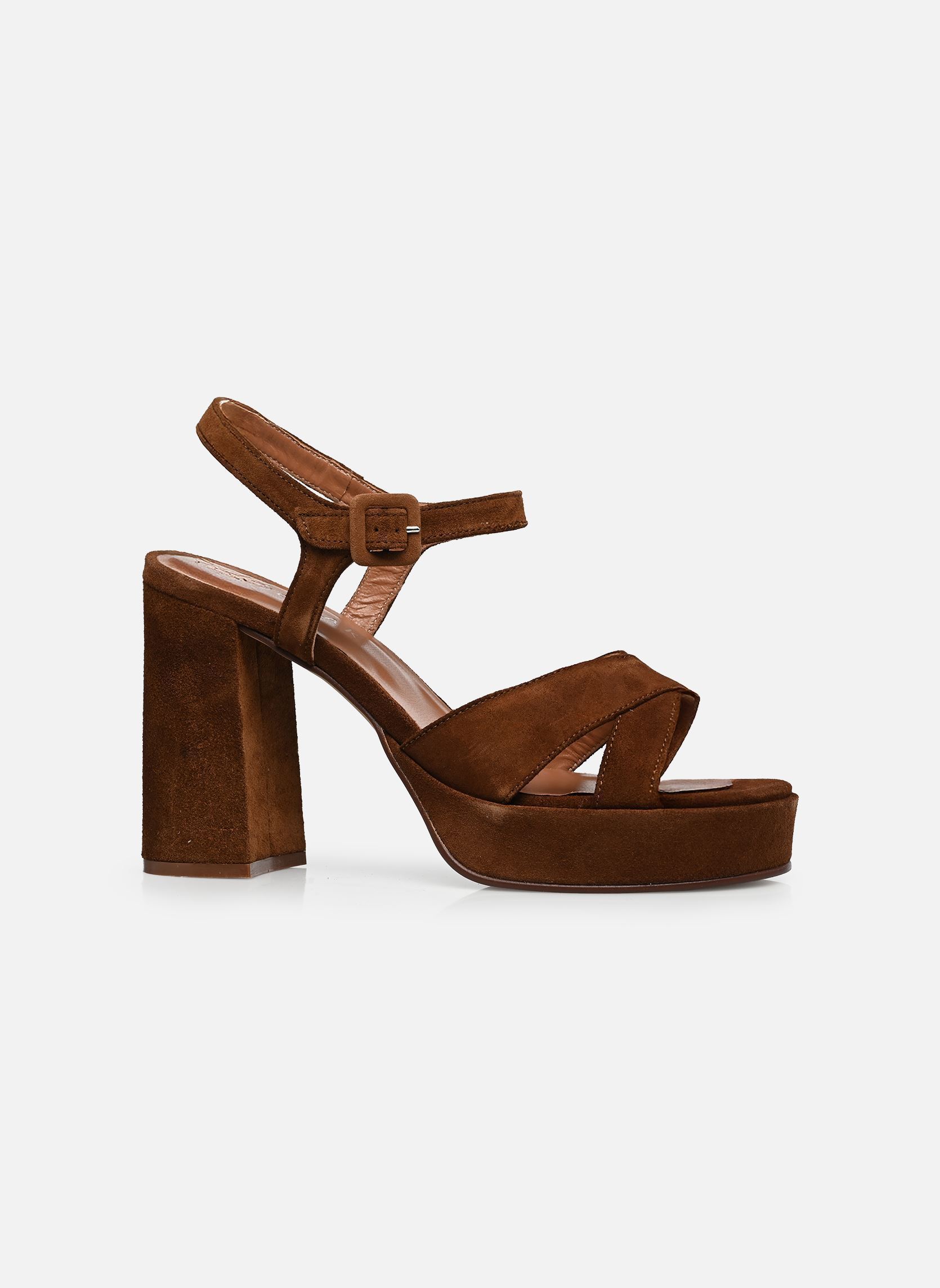 Sandalen DELICIEUSE damen braun Jonak Sandalen DELICIEUSE damen braun Croute Cognac