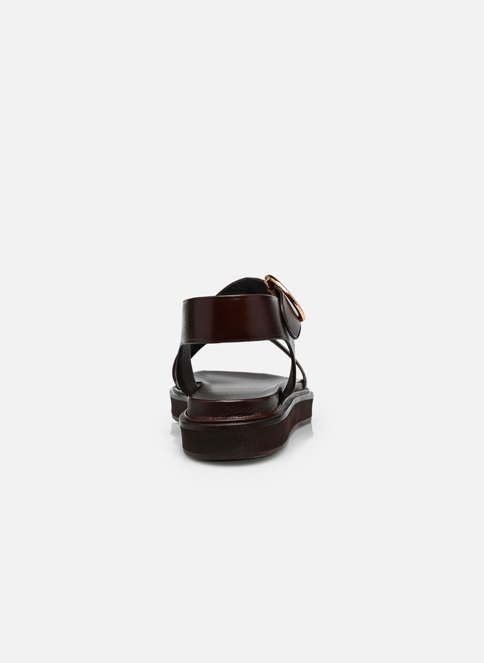 Sandales compensées et plateformes WASH femme marron Jonak Sandales compensées et plateformes WASH femme marron cuir marron foncé