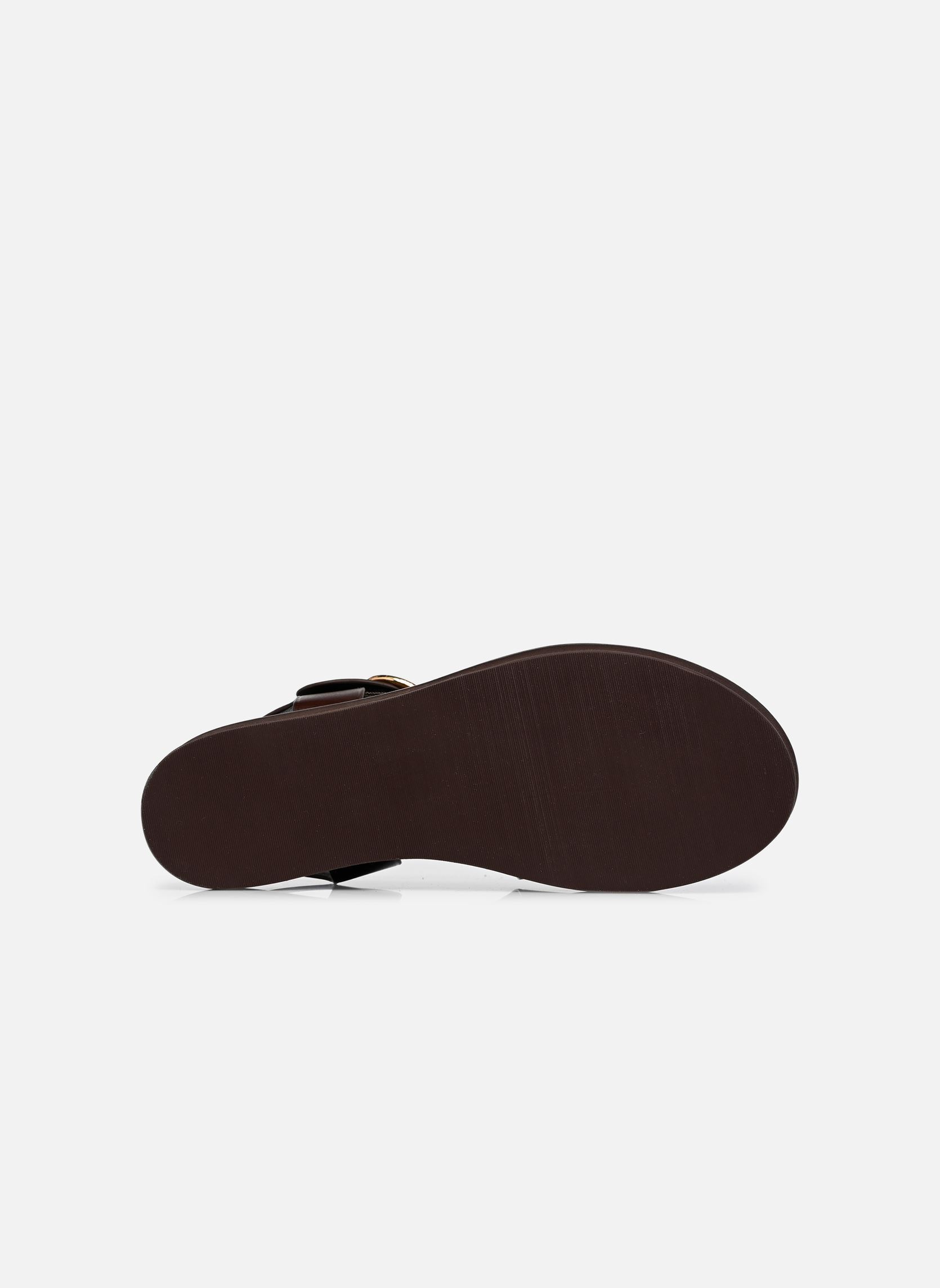 Sandales compensées et plateformes WASH femme marron Jonak Sandales compensées et plateformes WASH femme marron cuir marron foncé