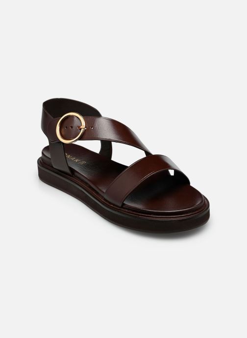 Jonak Sandalen met sleehak en plateau WASH dames bruin