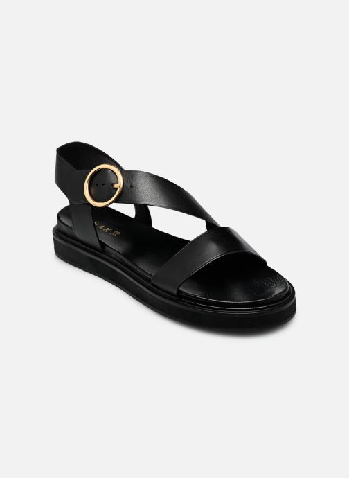 Jonak Sandalen met sleehak en plateau WASH dames zwart