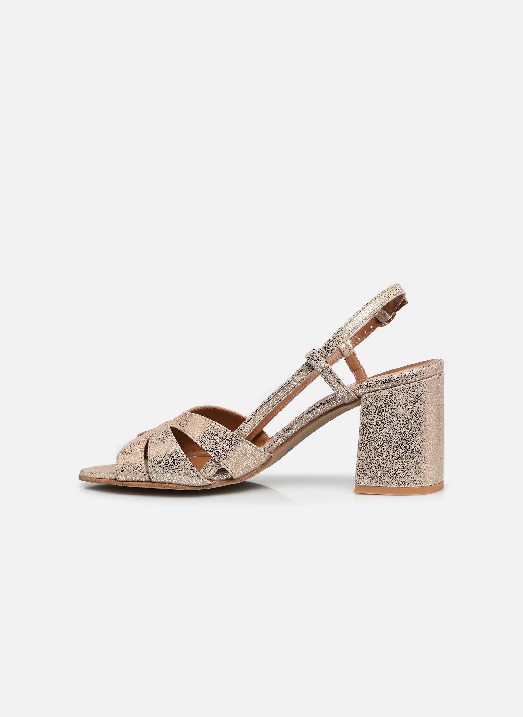 Sandalen DEBACA dames goud en brons Jonak Sandalen DEBACA dames goud en brons Croute Laminee Platine