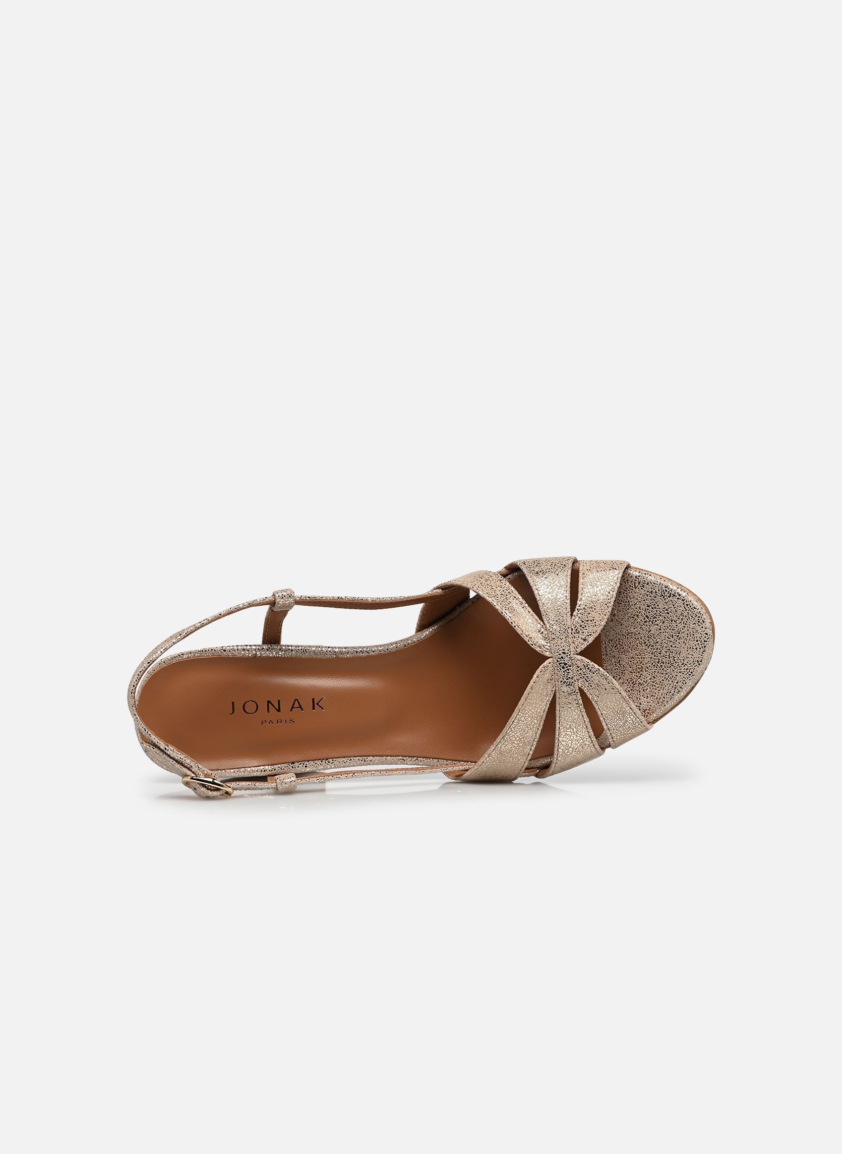 Sandalen DEBACA dames goud en brons Jonak Sandalen DEBACA dames goud en brons Croute Laminee Platine
