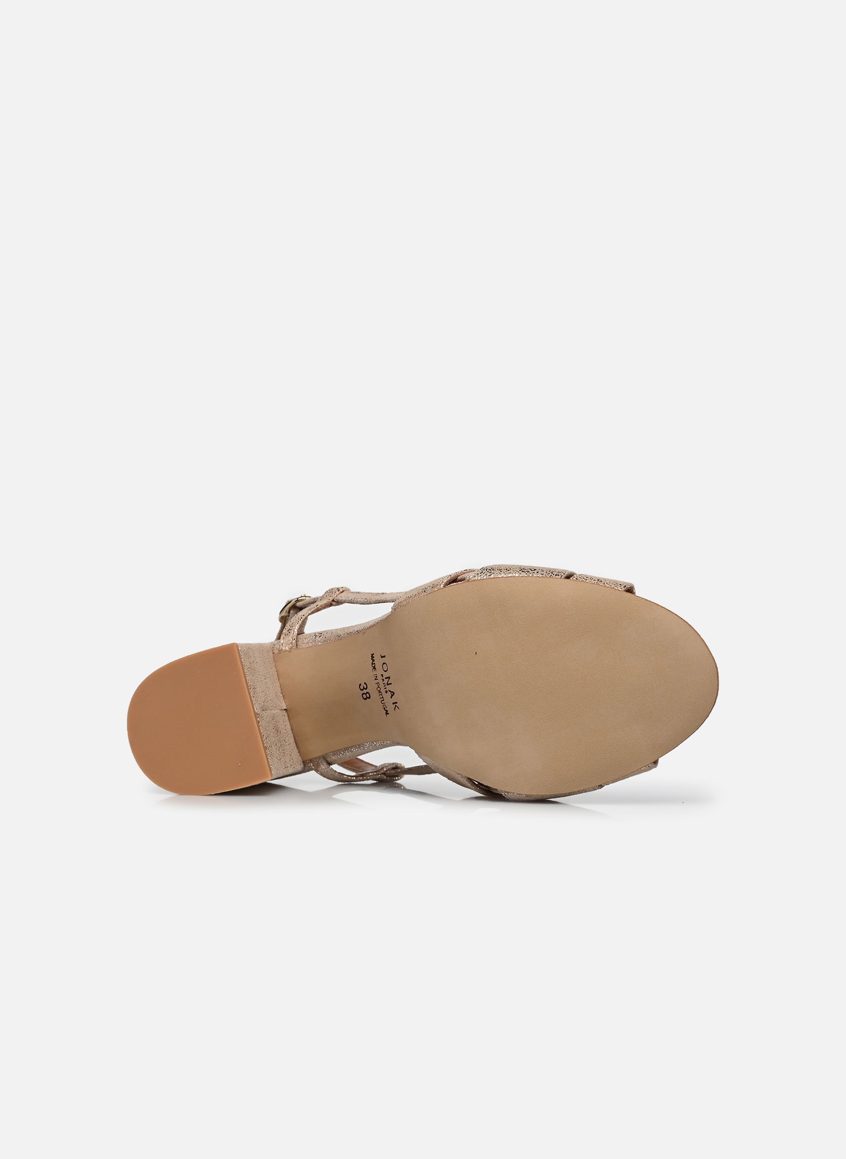 Sandalen DEBACA dames goud en brons Jonak Sandalen DEBACA dames goud en brons Croute Laminee Platine