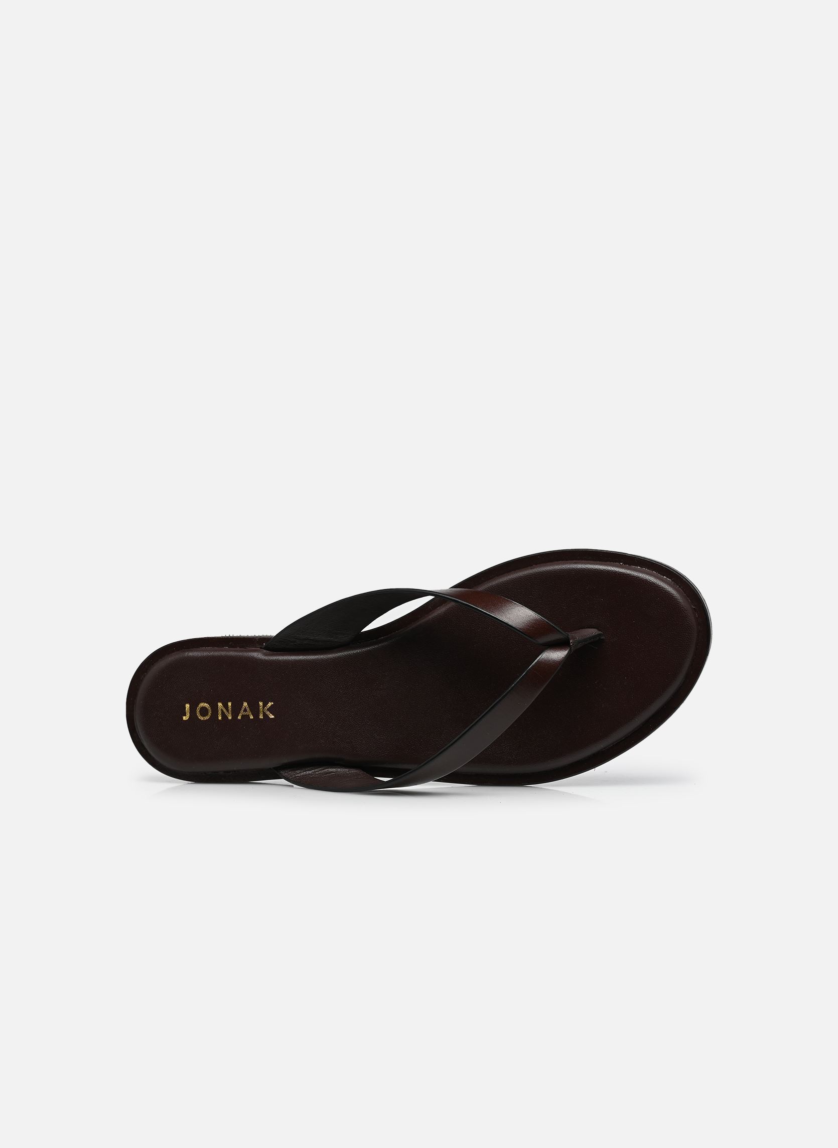 Mules WITTY femme marron Jonak Mules WITTY femme marron cuir marron foncé