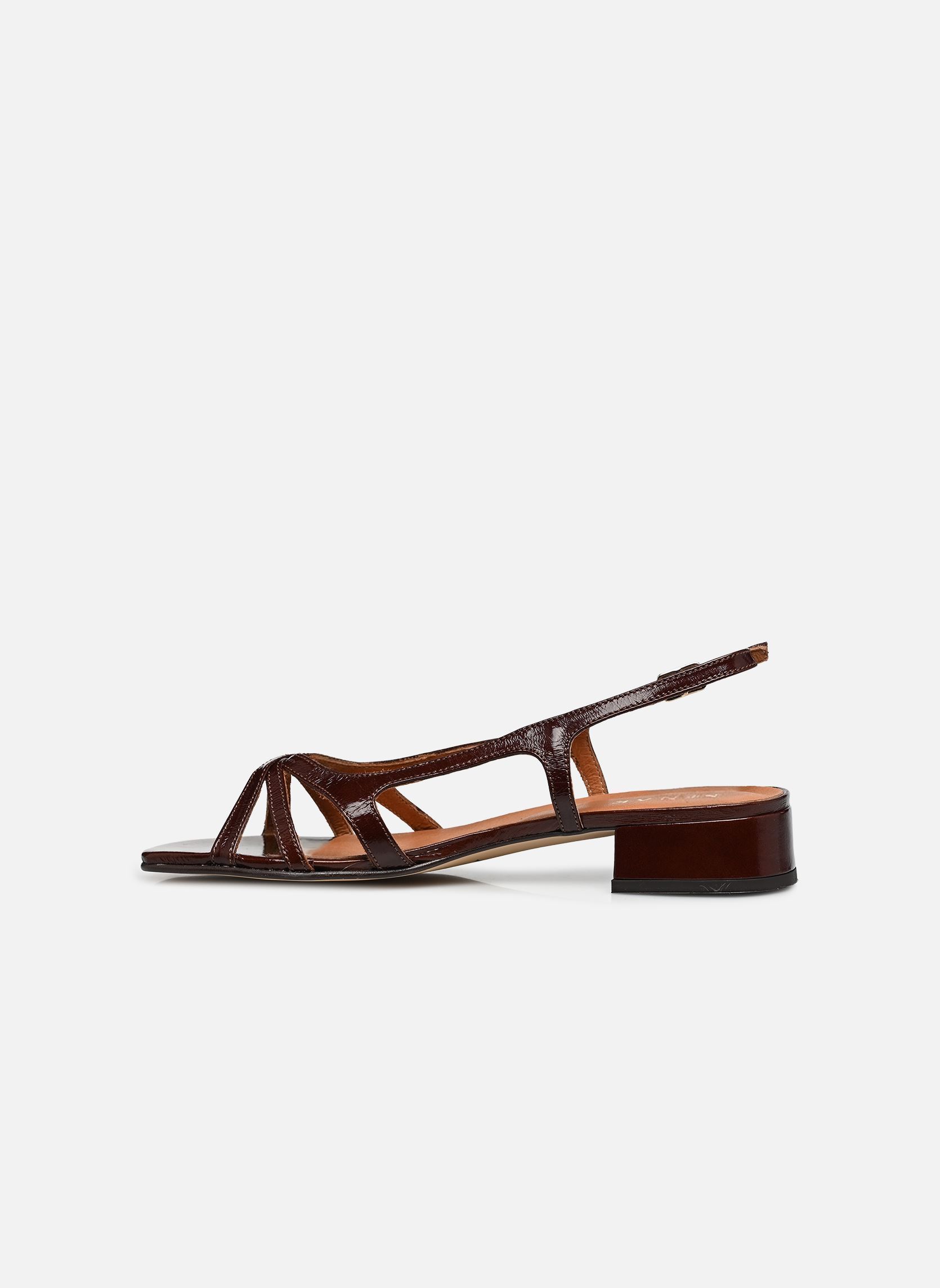 Sandalen ARGOS damen braun Jonak Sandalen ARGOS damen braun CUIR BRILLANT MARRON