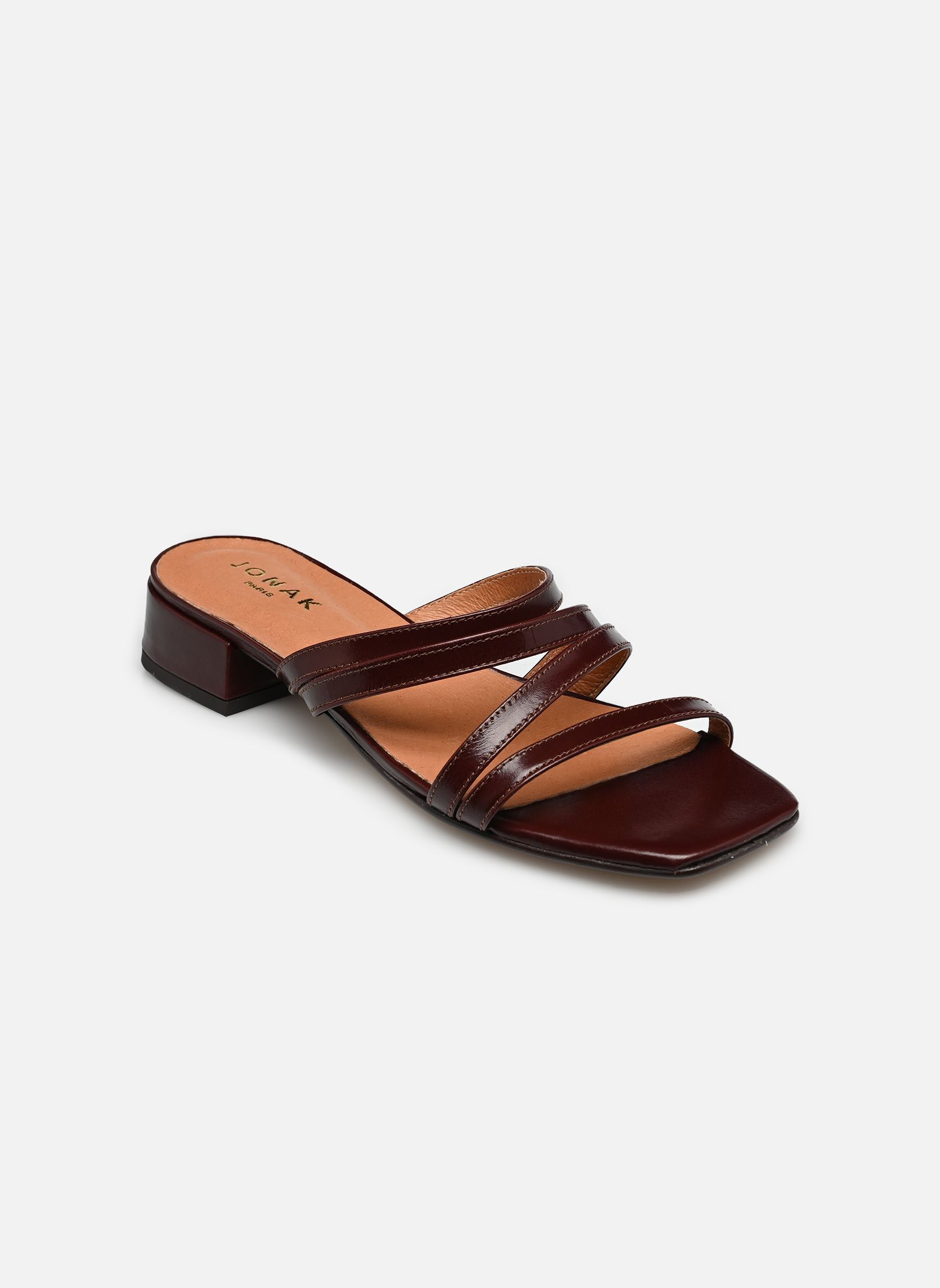 Pantoletten und Clogs ALPILLES damen braun Jonak Pantoletten und Clogs ALPILLES damen braun Cuir Brillant Chocolat