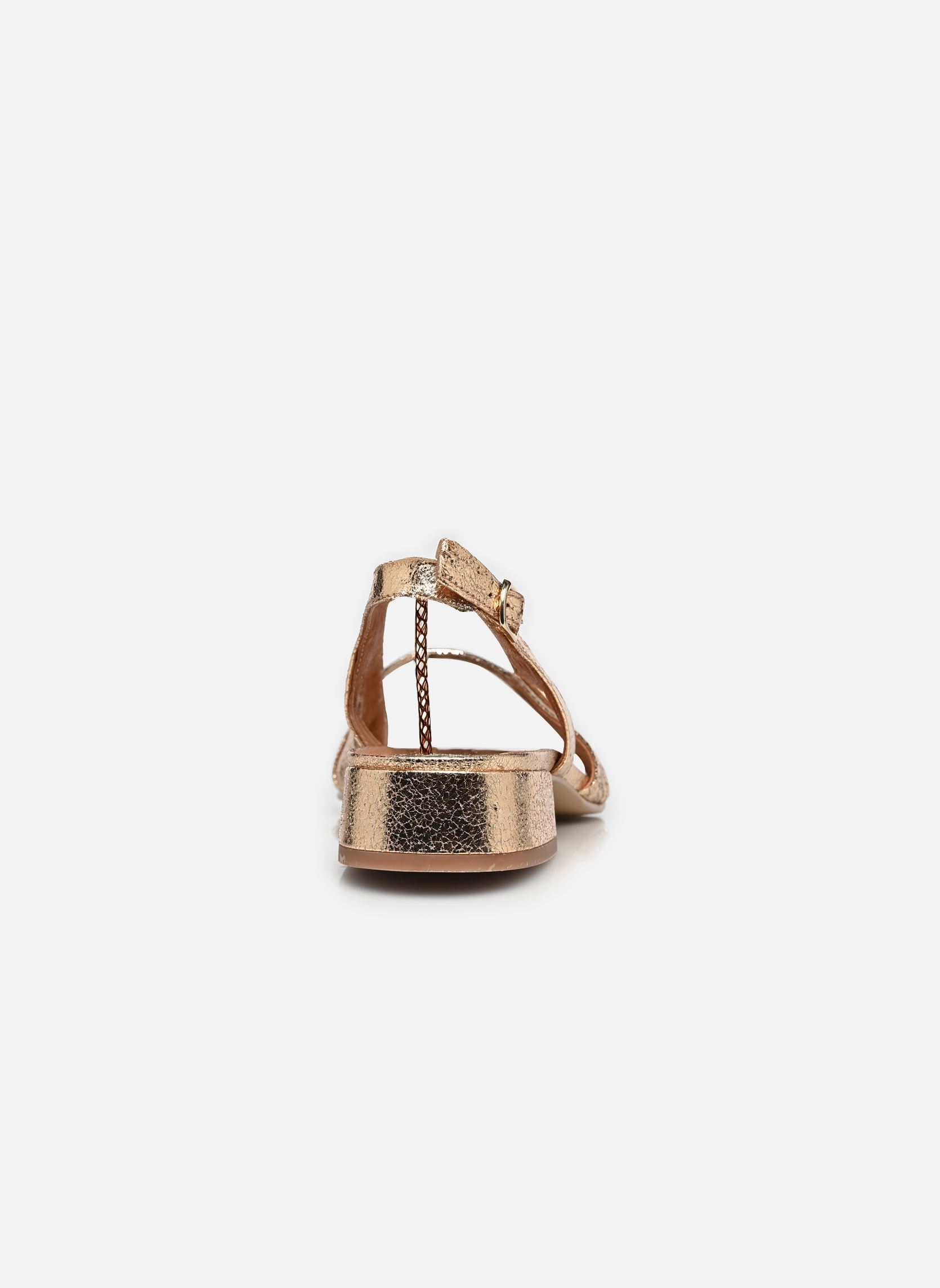 Sandales ALPHONSE femme or et bronze Jonak Sandales ALPHONSE femme or et bronze Cuir Craquele Or