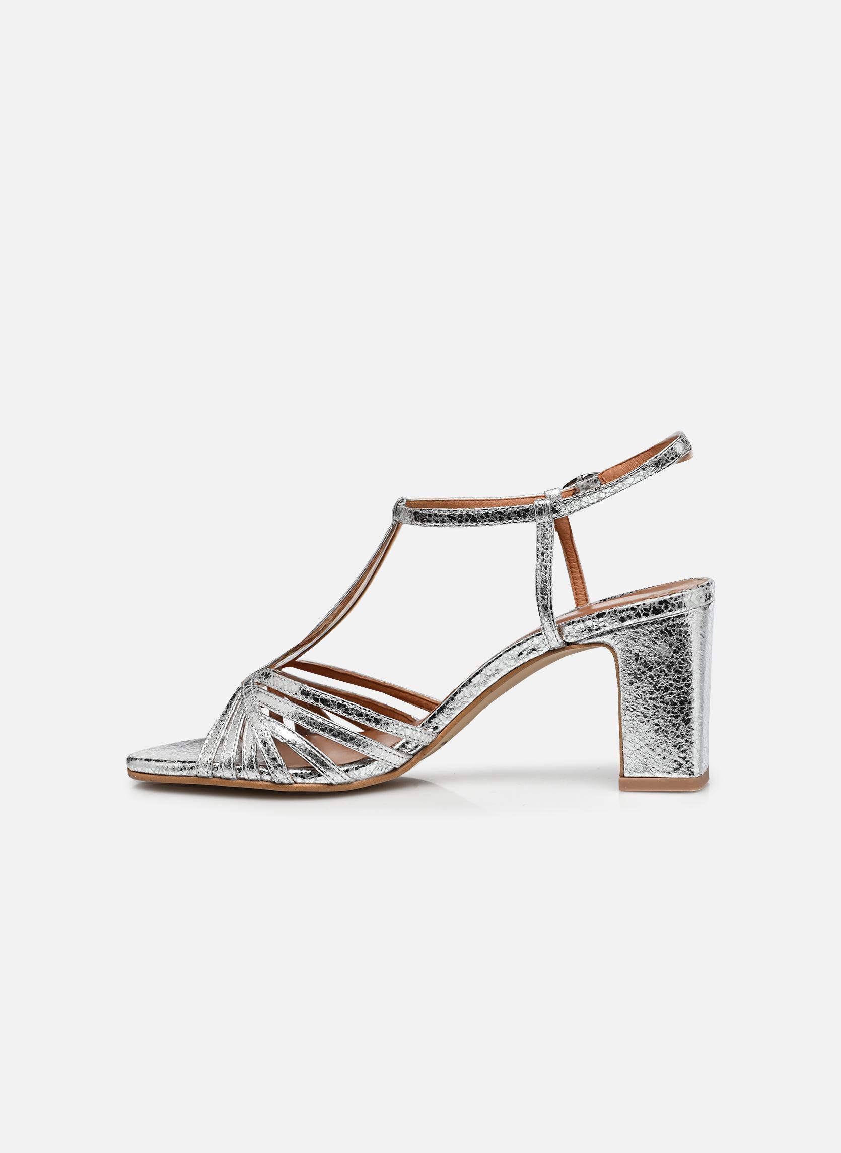 Sandalen VOLIA dames zilver Jonak Sandalen VOLIA dames zilver Cuir Craquele Argent