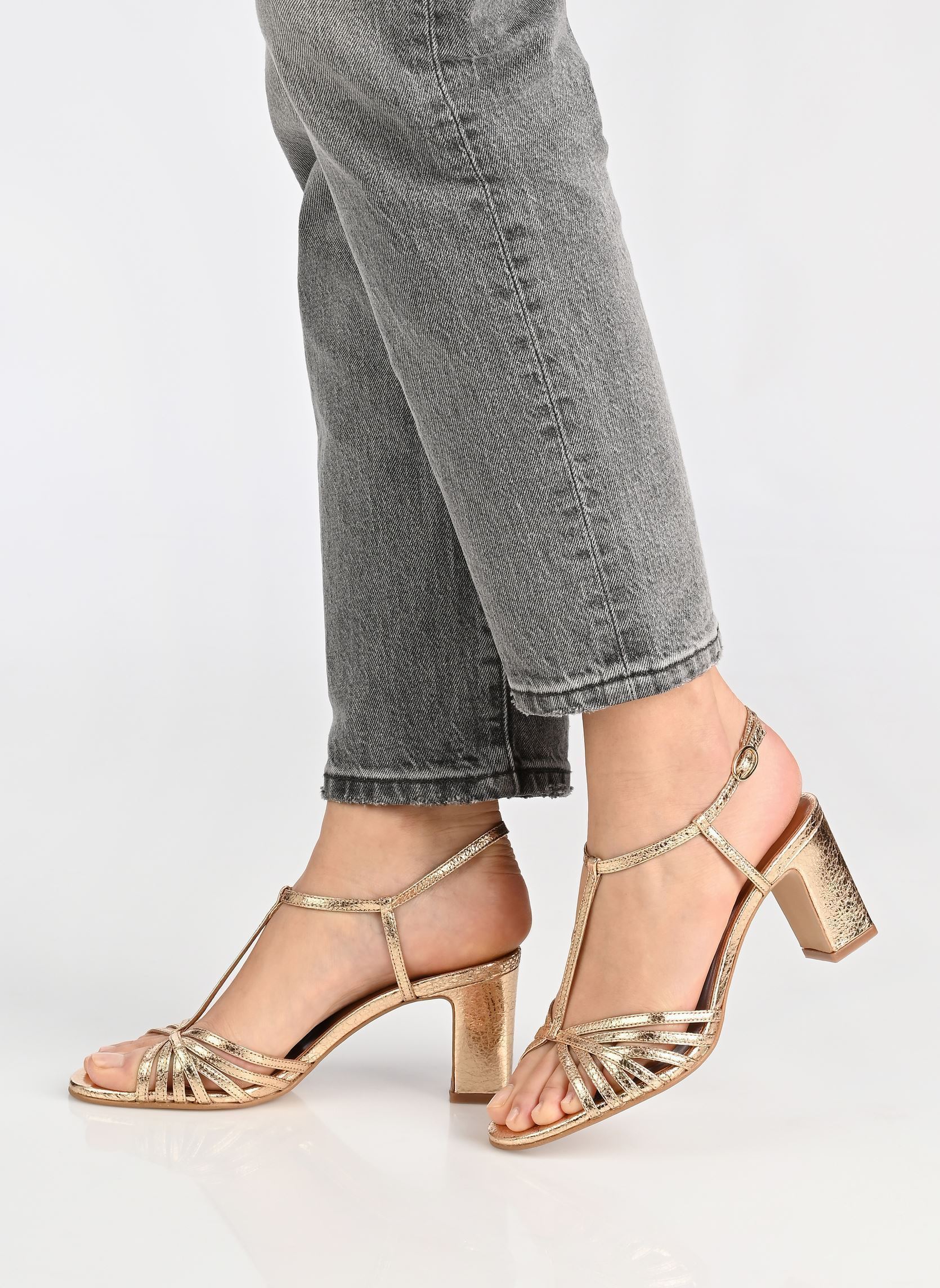 Sandalen VOLIA damen gold und bronze Jonak Sandalen VOLIA damen gold und bronze Cuir Craquele Or