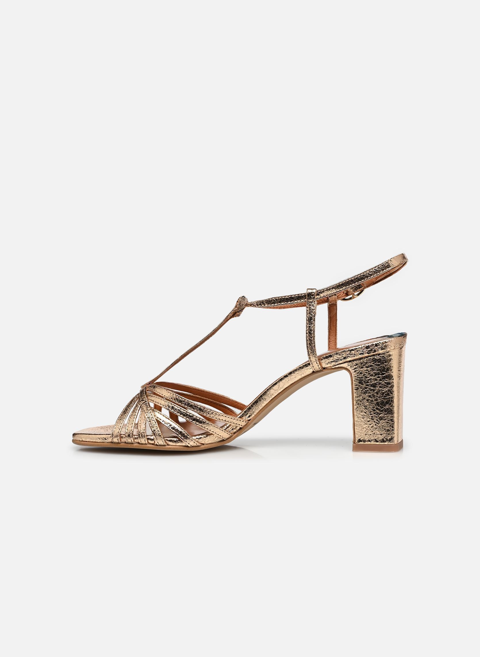 Sandalen VOLIA damen gold und bronze Jonak Sandalen VOLIA damen gold und bronze Cuir Craquele Or