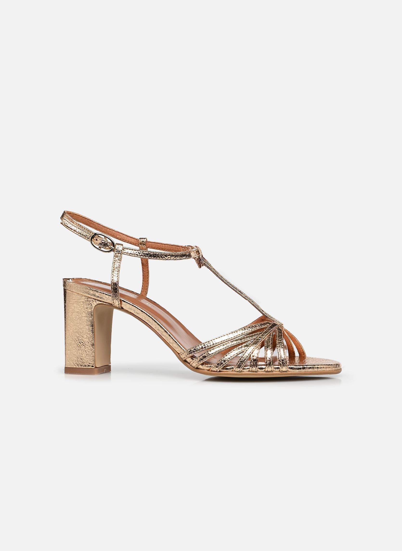 Sandalen VOLIA damen gold und bronze Jonak Sandalen VOLIA damen gold und bronze Cuir Craquele Or