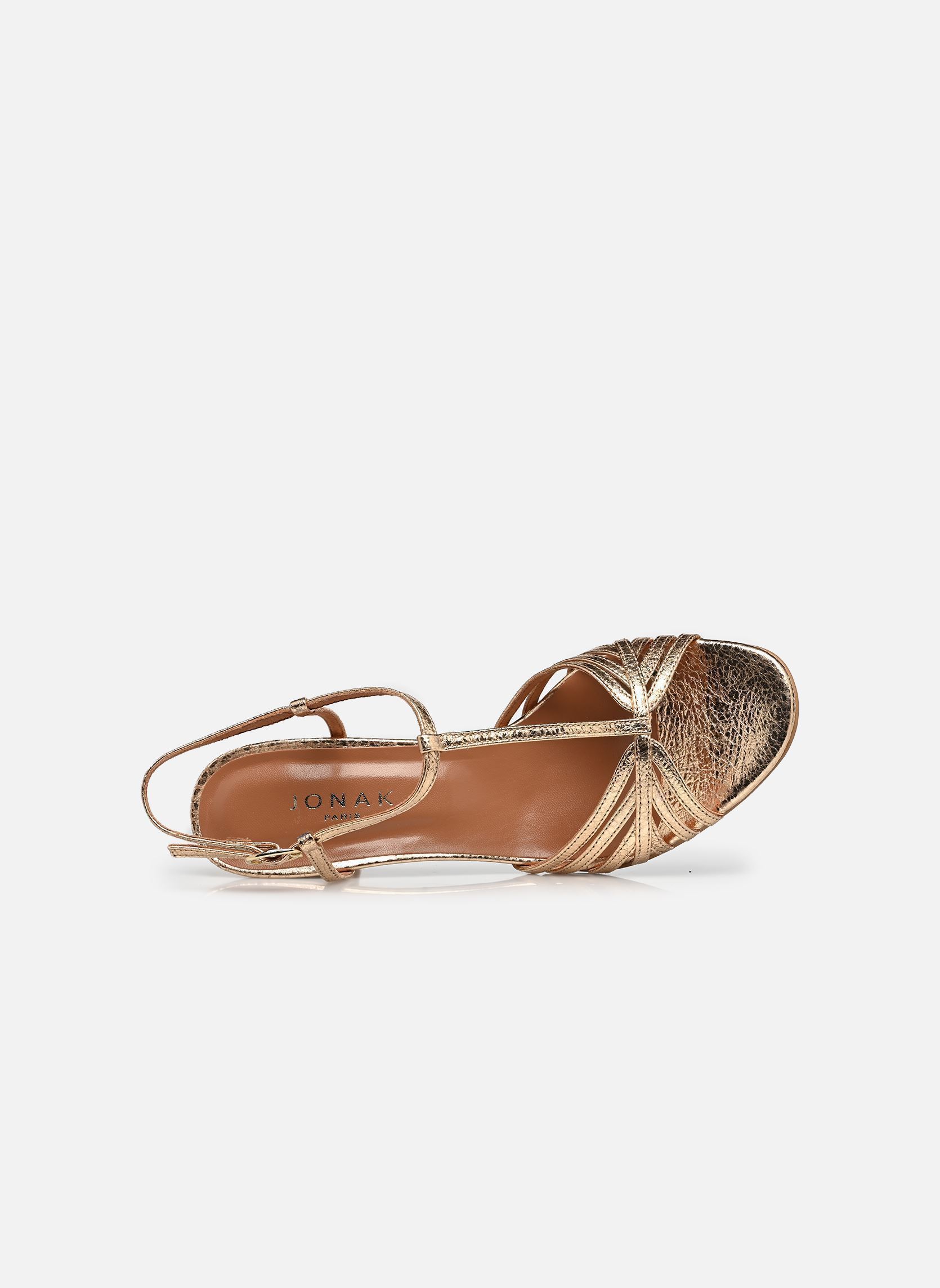 Sandalen VOLIA damen gold und bronze Jonak Sandalen VOLIA damen gold und bronze Cuir Craquele Or