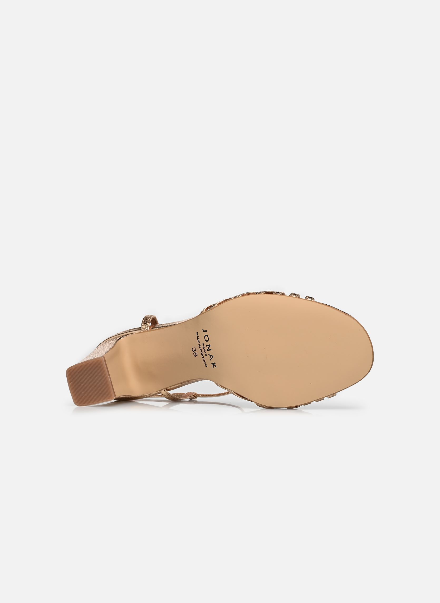 Sandalen VOLIA damen gold und bronze Jonak Sandalen VOLIA damen gold und bronze Cuir Craquele Or