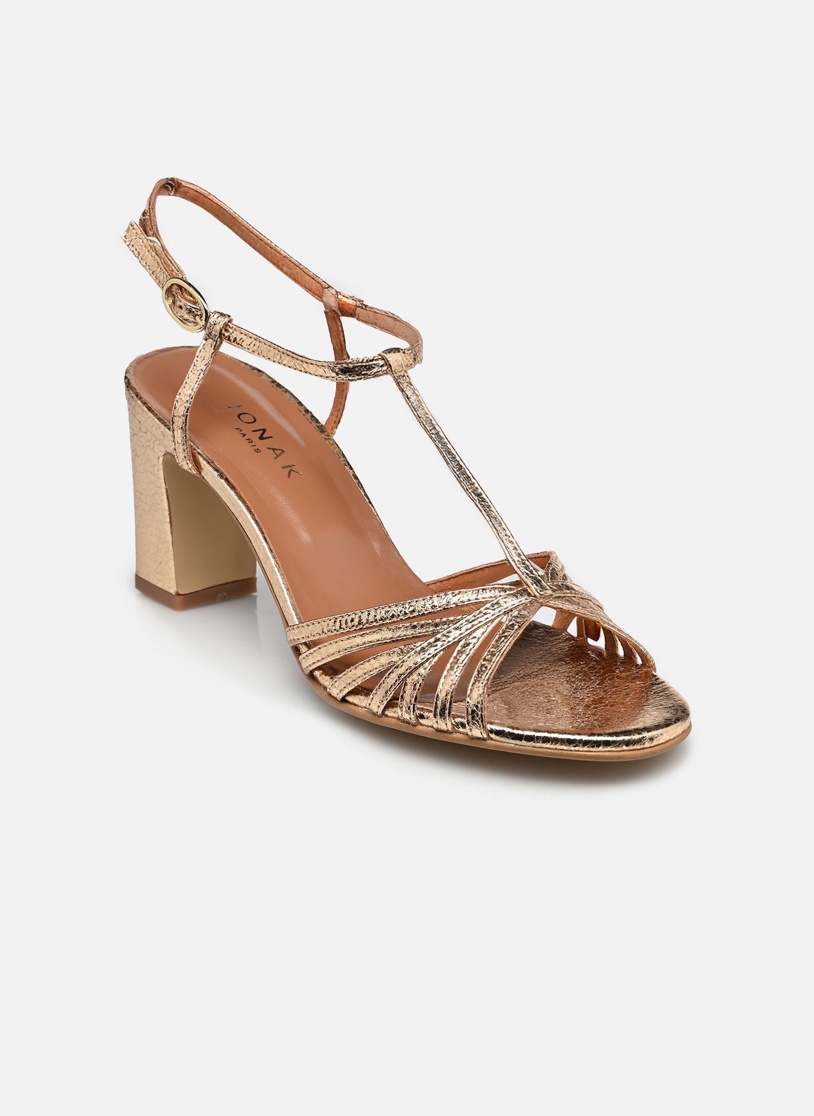 Sandalen VOLIA damen gold und bronze Jonak Sandalen VOLIA damen gold und bronze Cuir Craquele Or