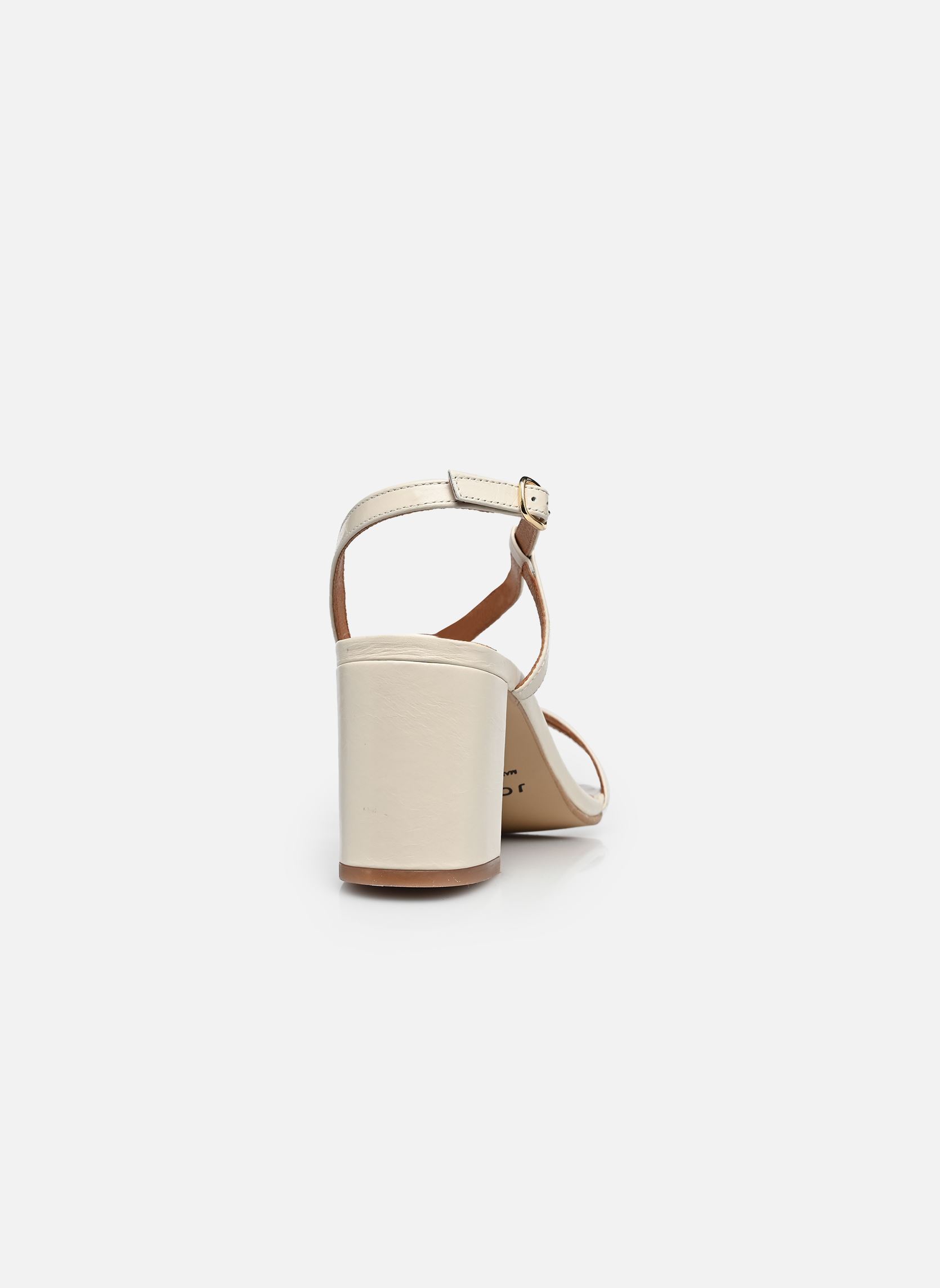 Sandales VIMY femme blanc Jonak Sandales VIMY femme blanc cuir brillant ecru