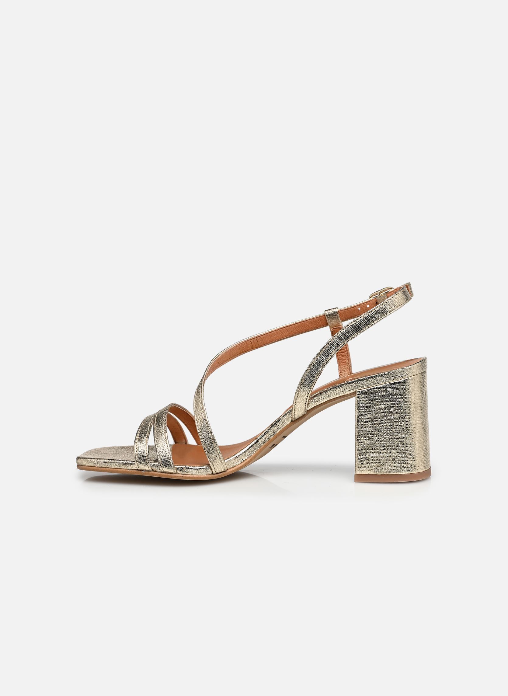 Sandalen VIMY dames goud en brons Jonak Sandalen VIMY dames goud en brons Synthe Metallise Platine