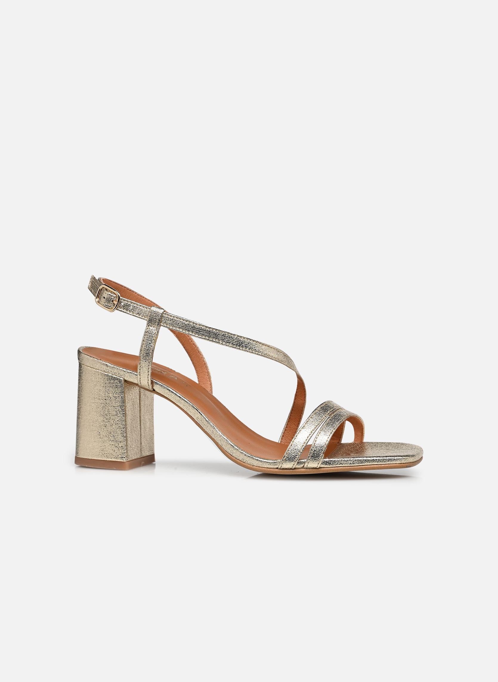 Sandalen VIMY dames goud en brons Jonak Sandalen VIMY dames goud en brons Synthe Metallise Platine