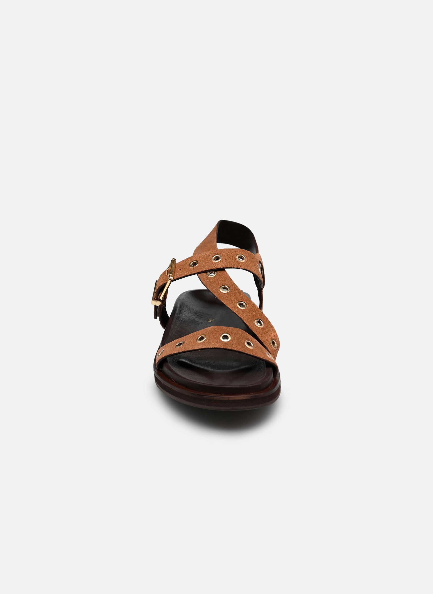 Sandales WIZON femme marron Jonak Sandales WIZON femme marron Croute taupe