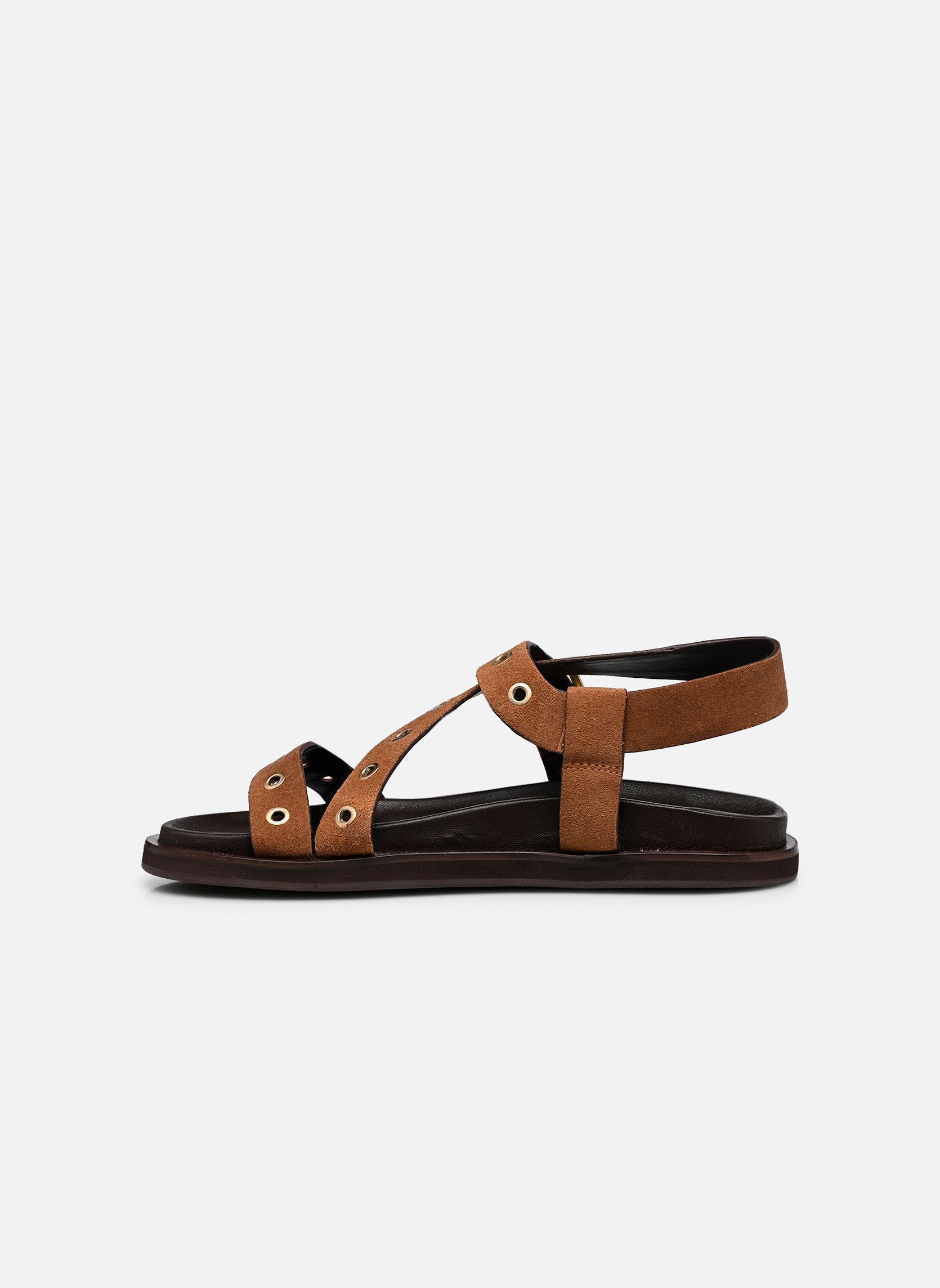 Sandales WIZON femme marron Jonak Sandales WIZON femme marron Croute taupe