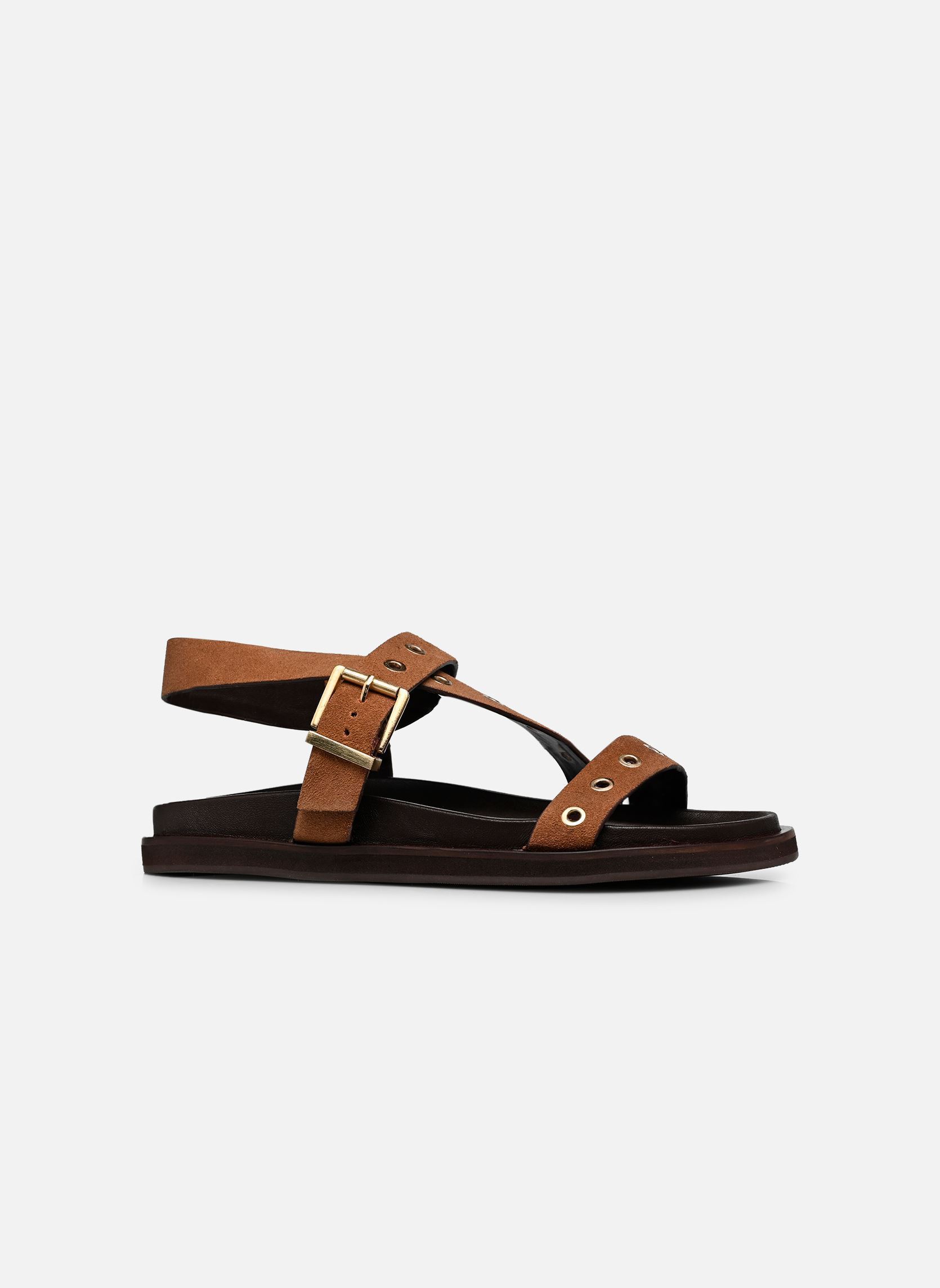 Sandales WIZON femme marron Jonak Sandales WIZON femme marron Croute taupe