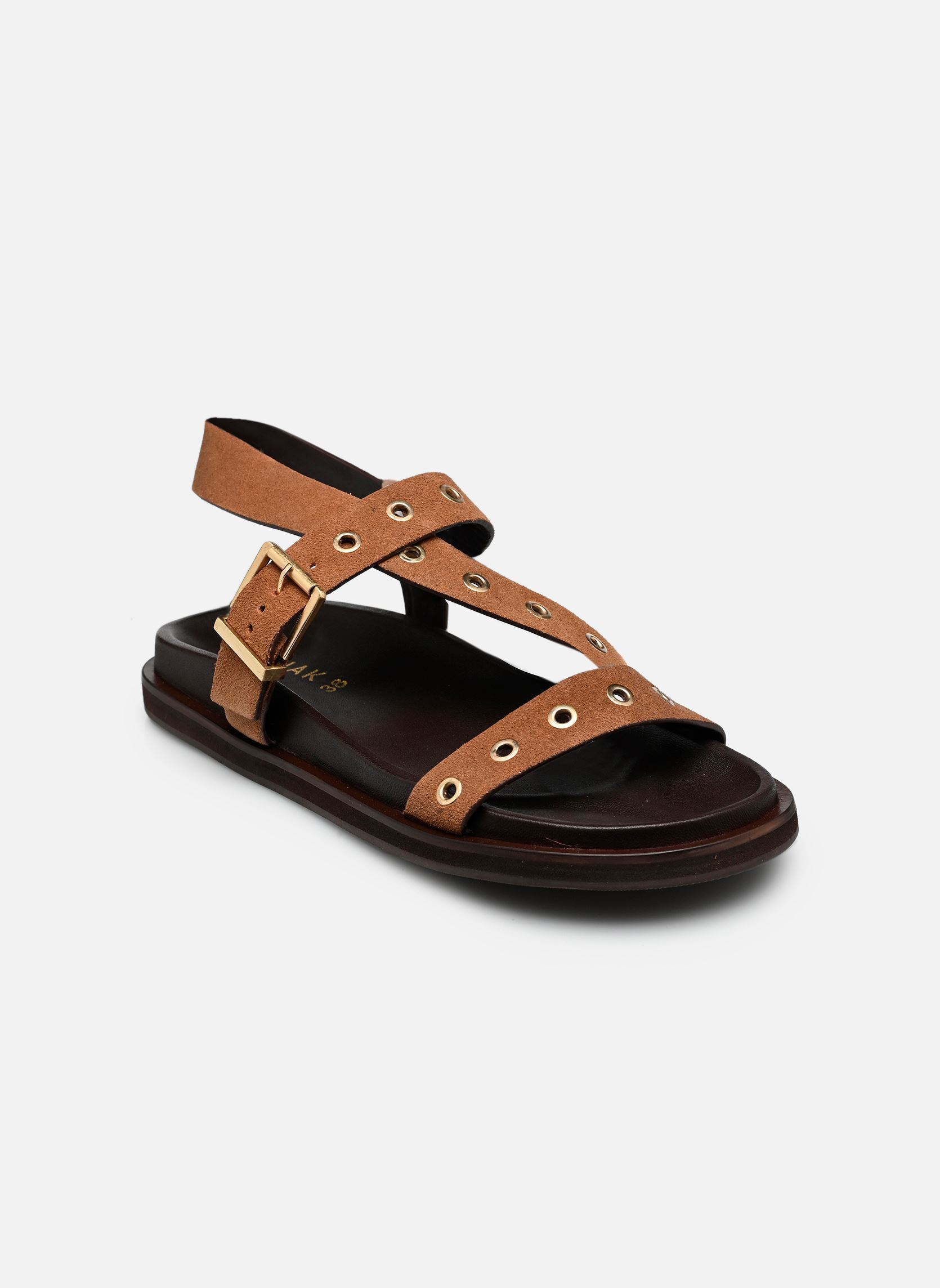 Sandales WIZON femme marron Jonak Sandales WIZON femme marron Croute taupe