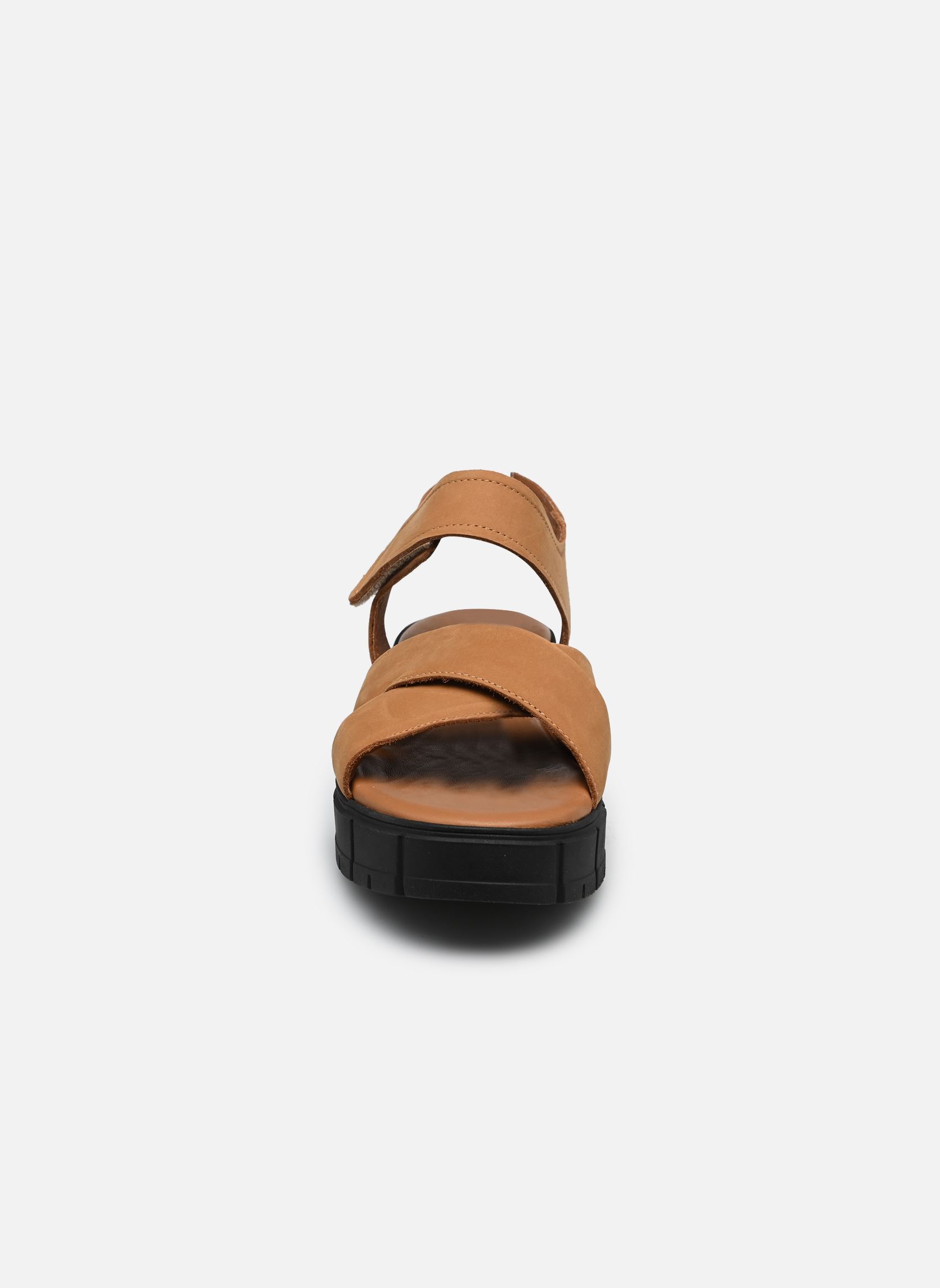 Sandales compensées et plateformes Rimene femme marron Georgia Rose Soft Sandales compensées et plateformes Rimene femme marron Cognac