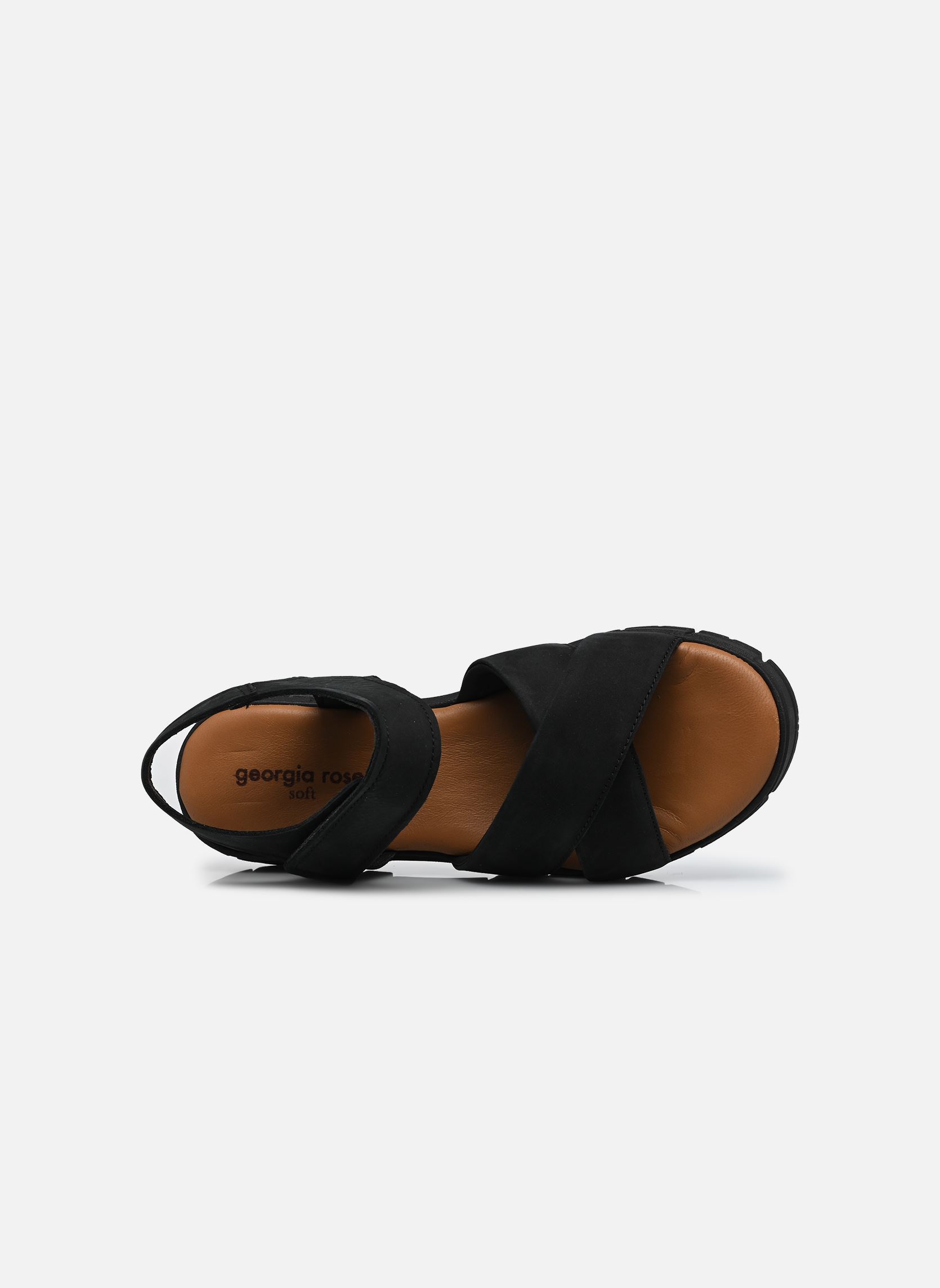 Sandales compensées et plateformes Rimene femme noir Georgia Rose Soft Sandales compensées et plateformes Rimene femme noir Noir