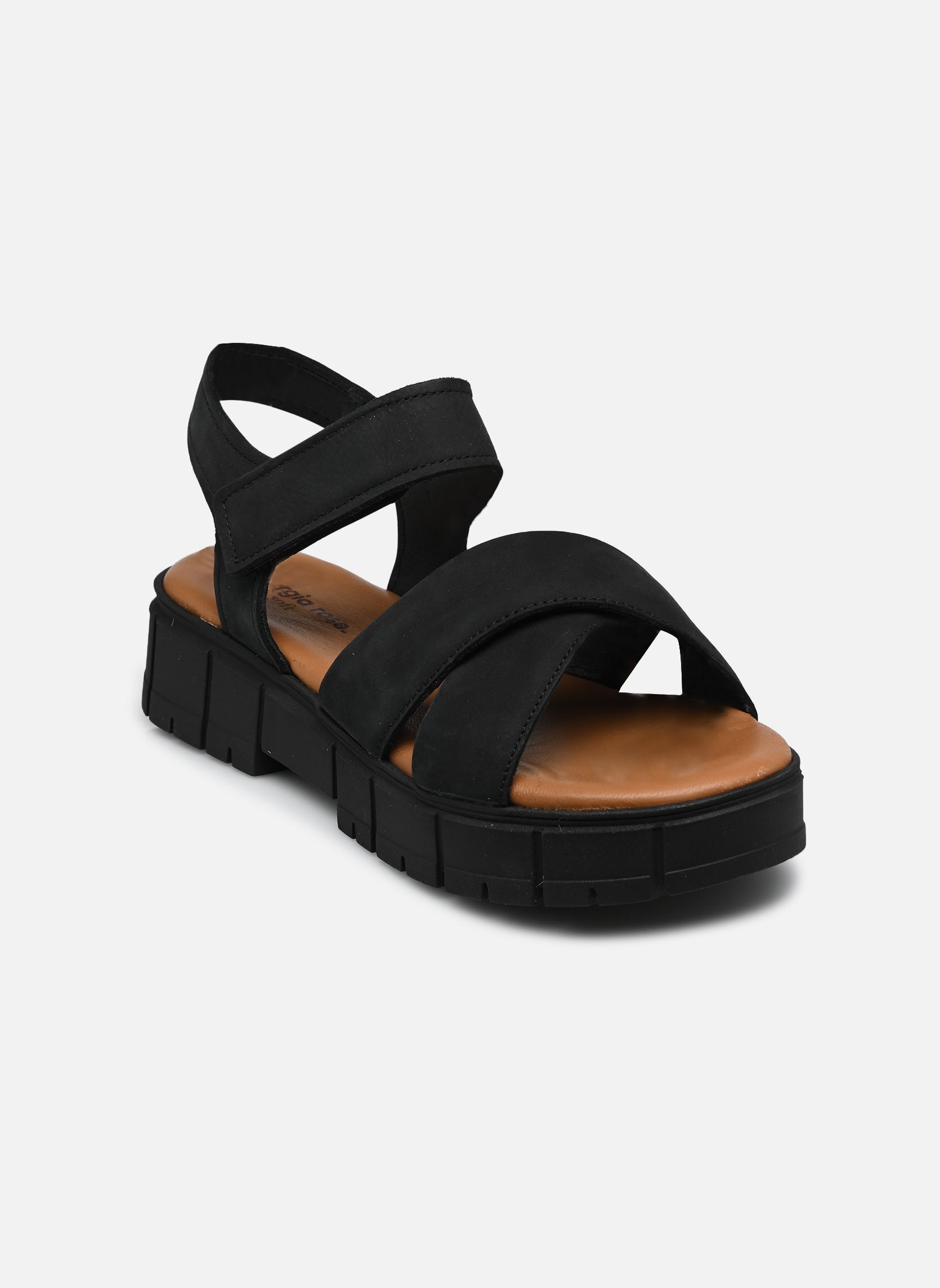 Sandales compensées et plateformes Rimene femme noir Georgia Rose Soft Sandales compensées et plateformes Rimene femme noir Noir