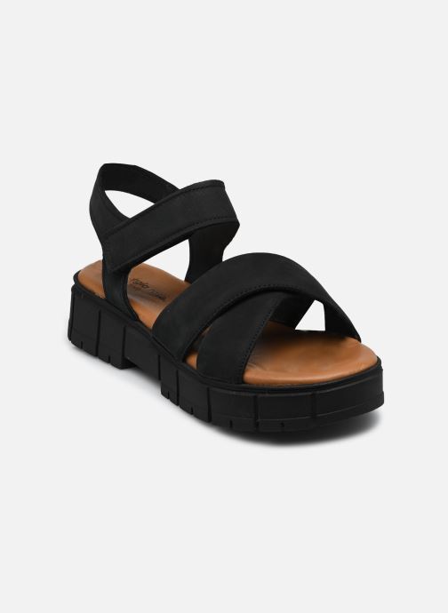 Georgia Rose Soft Keil- und Plateausandalen Rimene damen schwarz