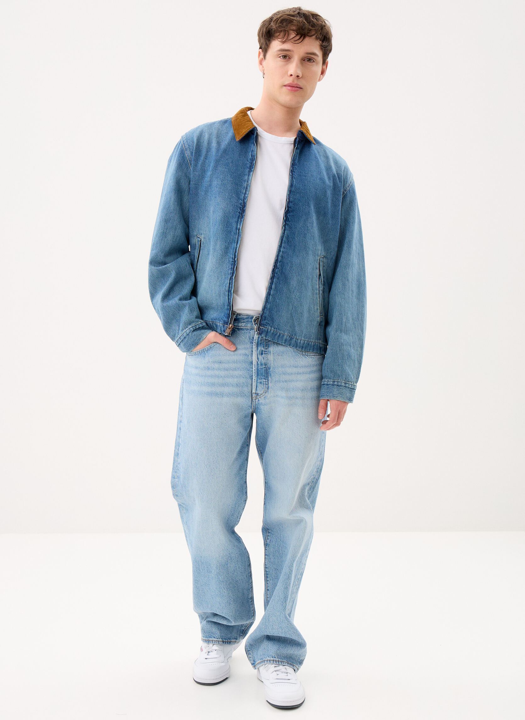 Vestes en jean Castro Full Zip-005AF homme bleu Levi's Vestes en jean Castro Full Zip-005AF homme bleu Light It Up T