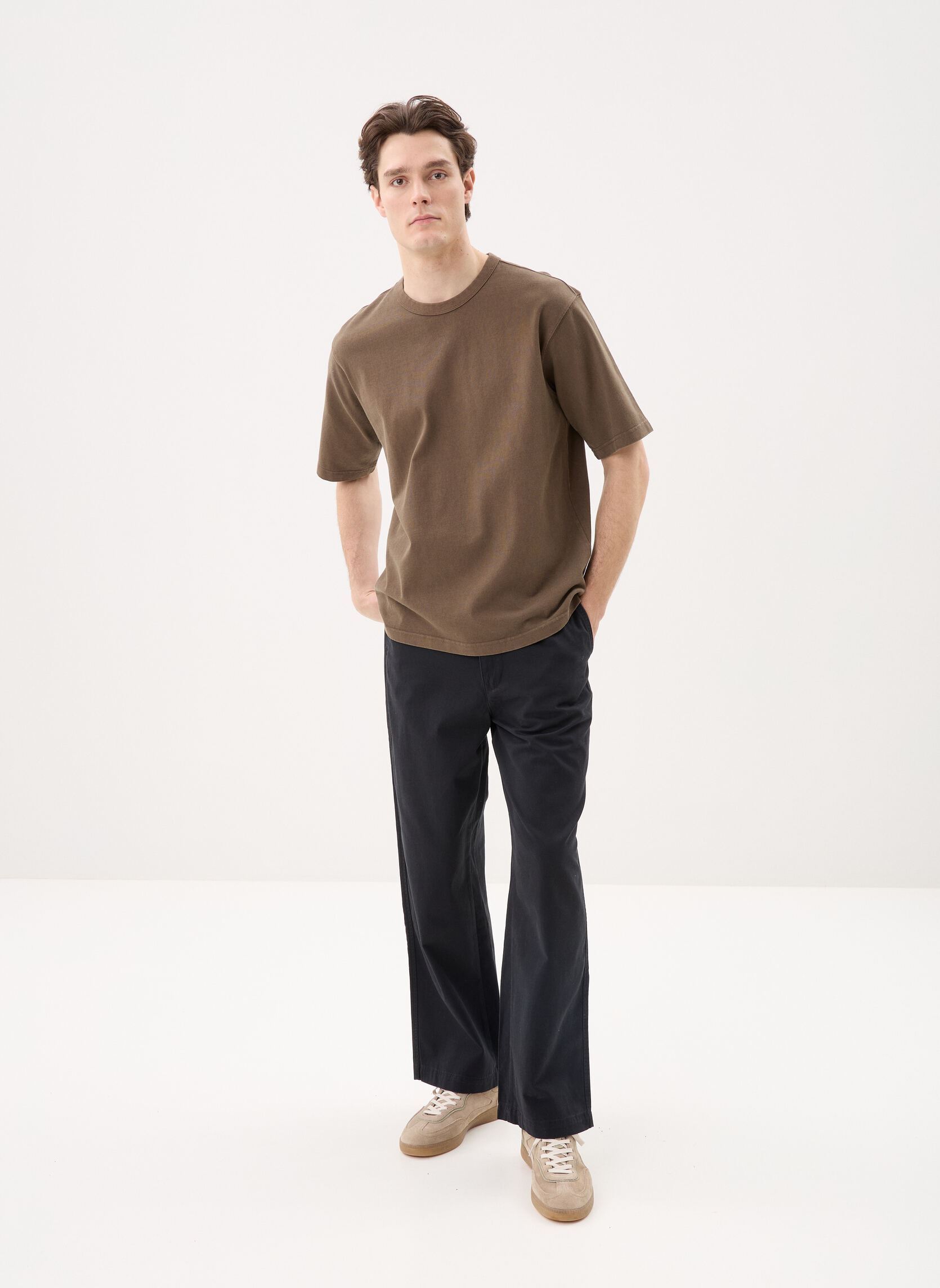 Tee-shirts manches courtes Heavyweight Loose Tee-005GY homme marron Levi's Tee-shirts manches courtes Heavyweight Loose Tee-005GY homme marron GARMENT DYE H225 MAITAKE BROWN