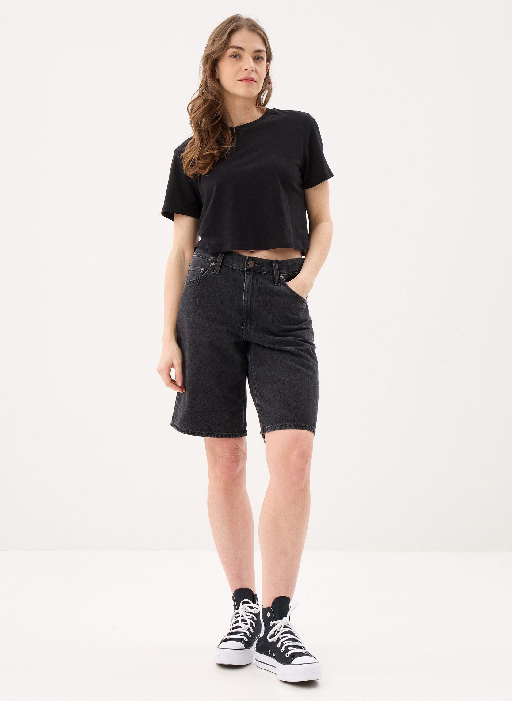 Shorts Baggy Dad Jort-000MJ dames zwart Levi's Shorts Baggy Dad Jort-000MJ dames zwart OPEN MIND FP