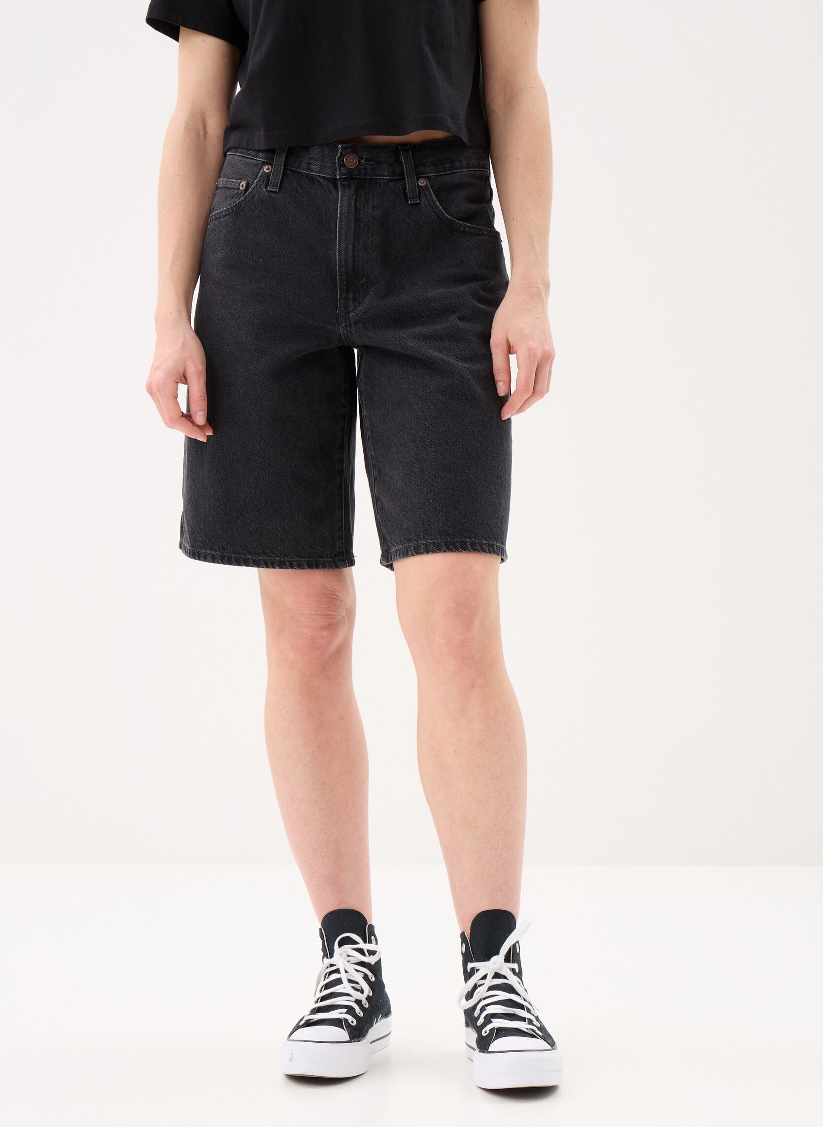 Short Baggy Dad ample en coton - vue 1