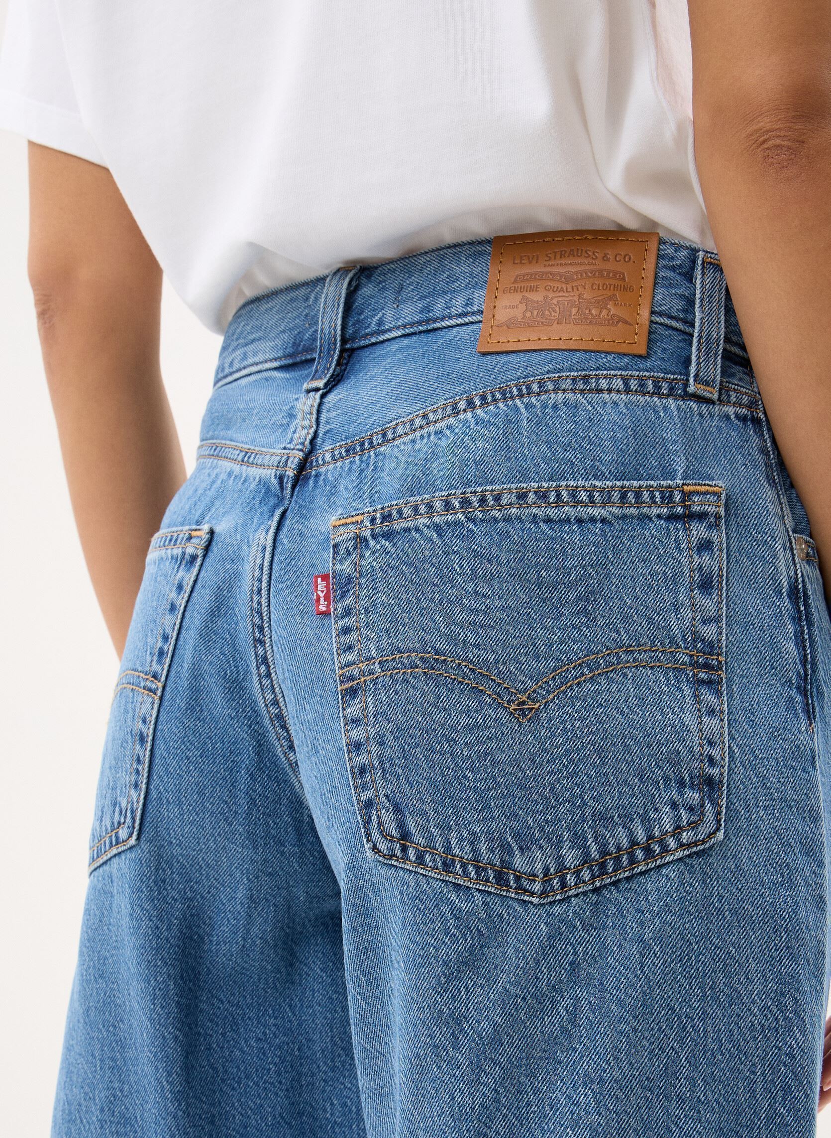 Shorts Baggy Dad Jort-000MJ dames blauw Levi's Shorts Baggy Dad Jort-000MJ dames blauw OWN IT TENCEL