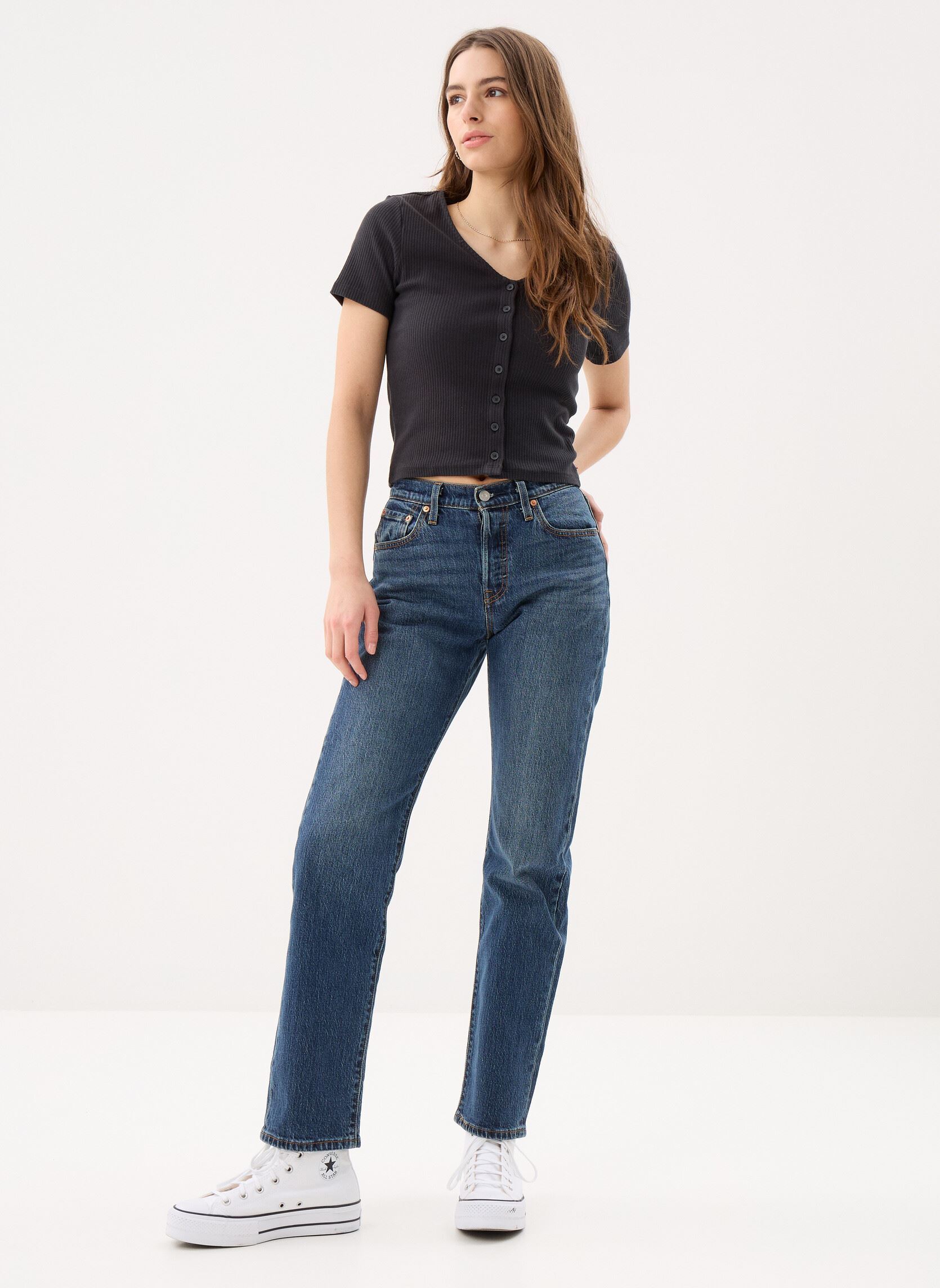 Rechte jeans / Straight Leg Jeans 501 Curve-0036A dames blauw Levi's Rechte jeans / Straight Leg Jeans 501 Curve-0036A dames blauw COLD SUMMER