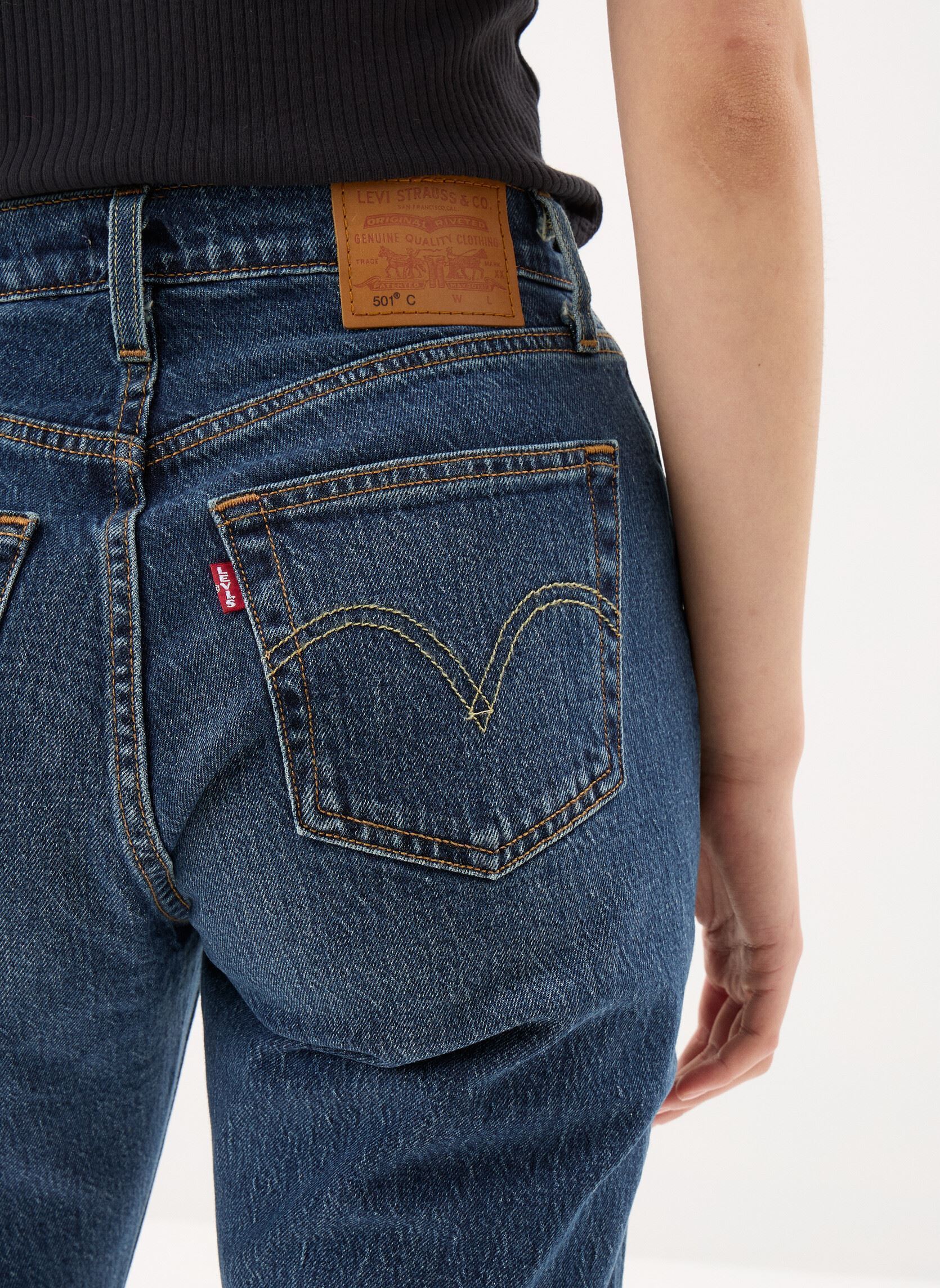 Rechte jeans / Straight Leg Jeans 501 Curve-0036A dames blauw Levi's Rechte jeans / Straight Leg Jeans 501 Curve-0036A dames blauw COLD SUMMER