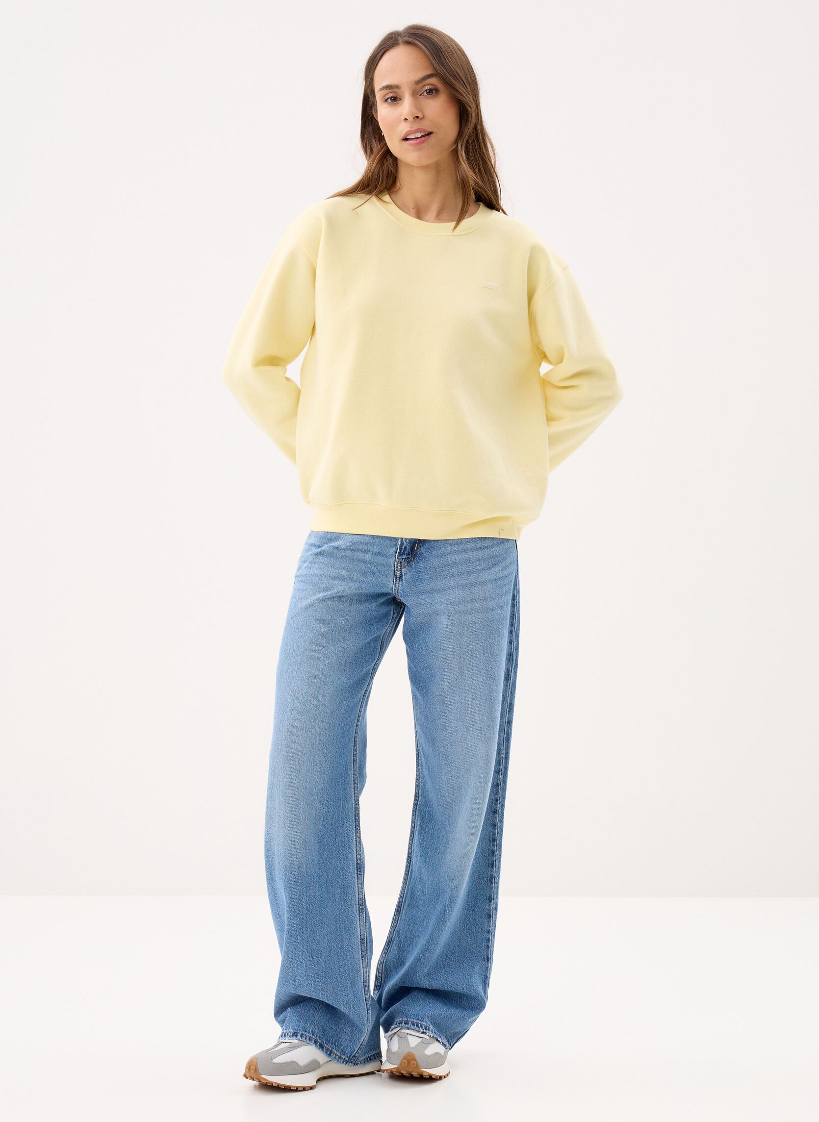 Sweatshirts Everyday Sweatshirt-A5942 damen gelb Levi's Sweatshirts Everyday Sweatshirt-A5942 damen gelb FRENCH VANILLA