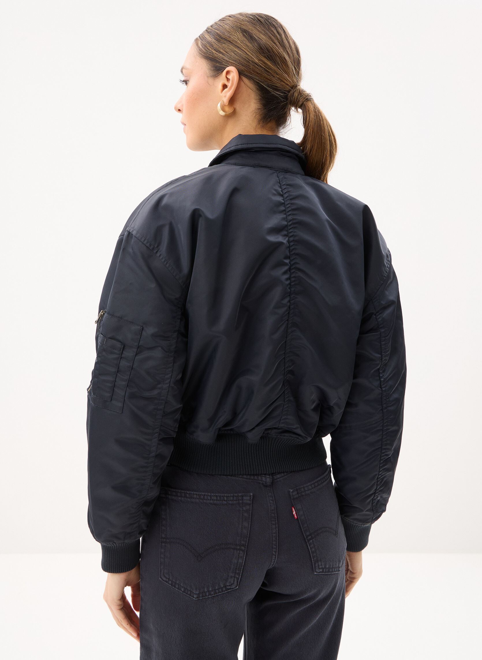 Blousons Bowie Crop Bomber-005AQ femme noir Levi's Blousons Bowie Crop Bomber-005AQ femme noir ANTHRACITE NIGHT