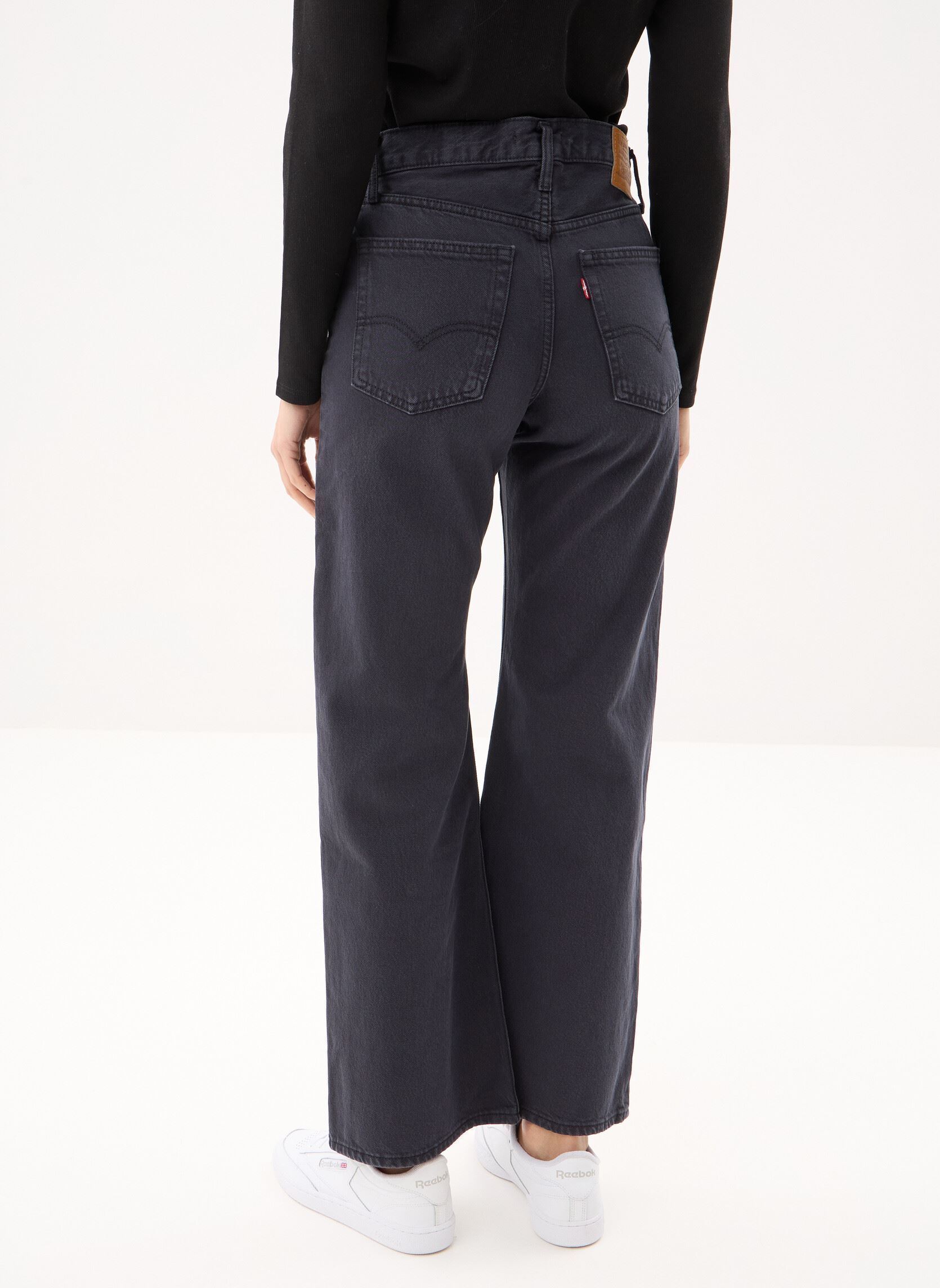 Wijde jeans / Flared Jeans Loose Boot-005DO dames zwart Levi's Wijde jeans / Flared Jeans Loose Boot-005DO dames zwart Chipped Black Oyster