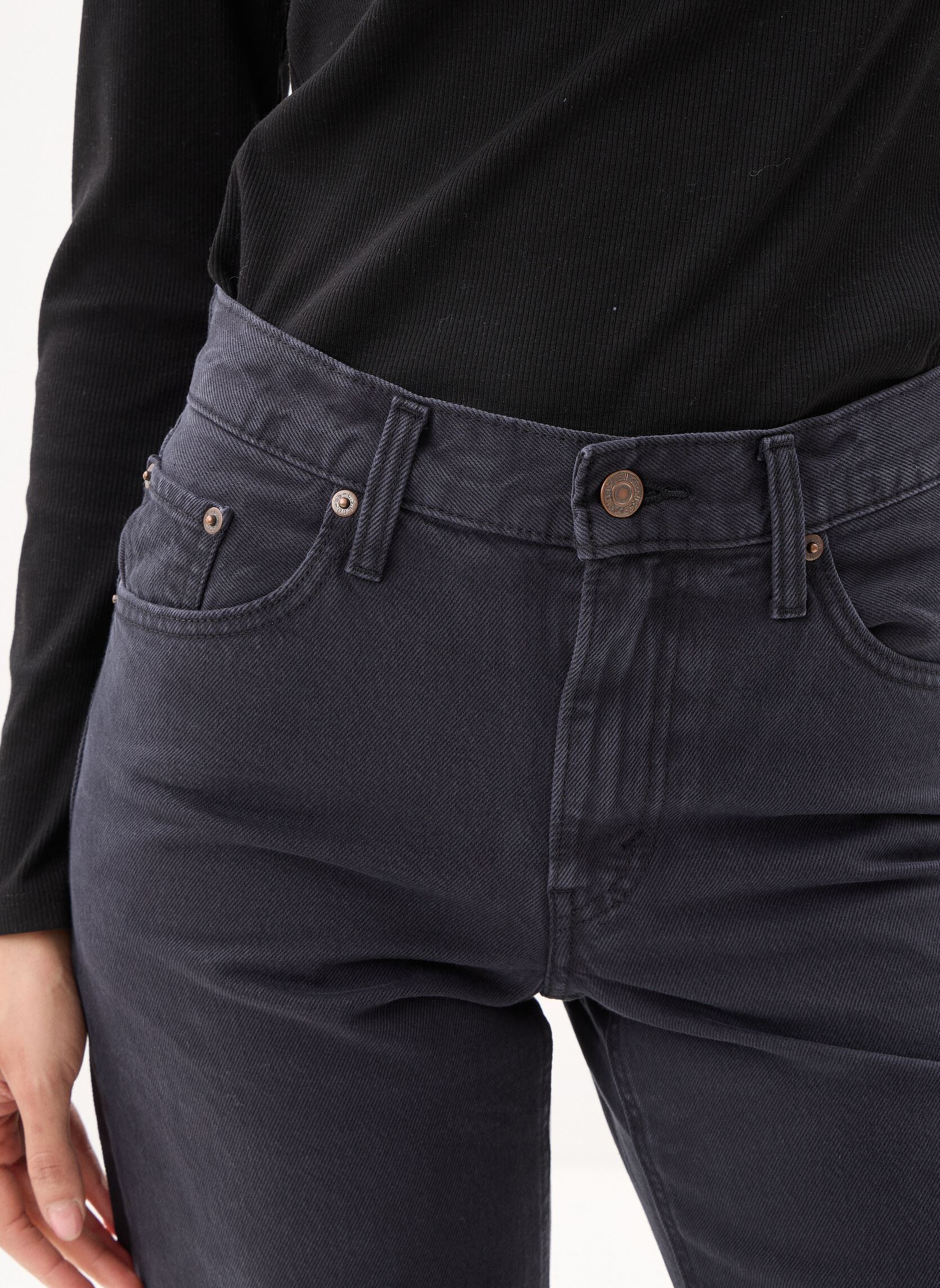 Wijde jeans / Flared Jeans Loose Boot-005DO dames zwart Levi's Wijde jeans / Flared Jeans Loose Boot-005DO dames zwart Chipped Black Oyster