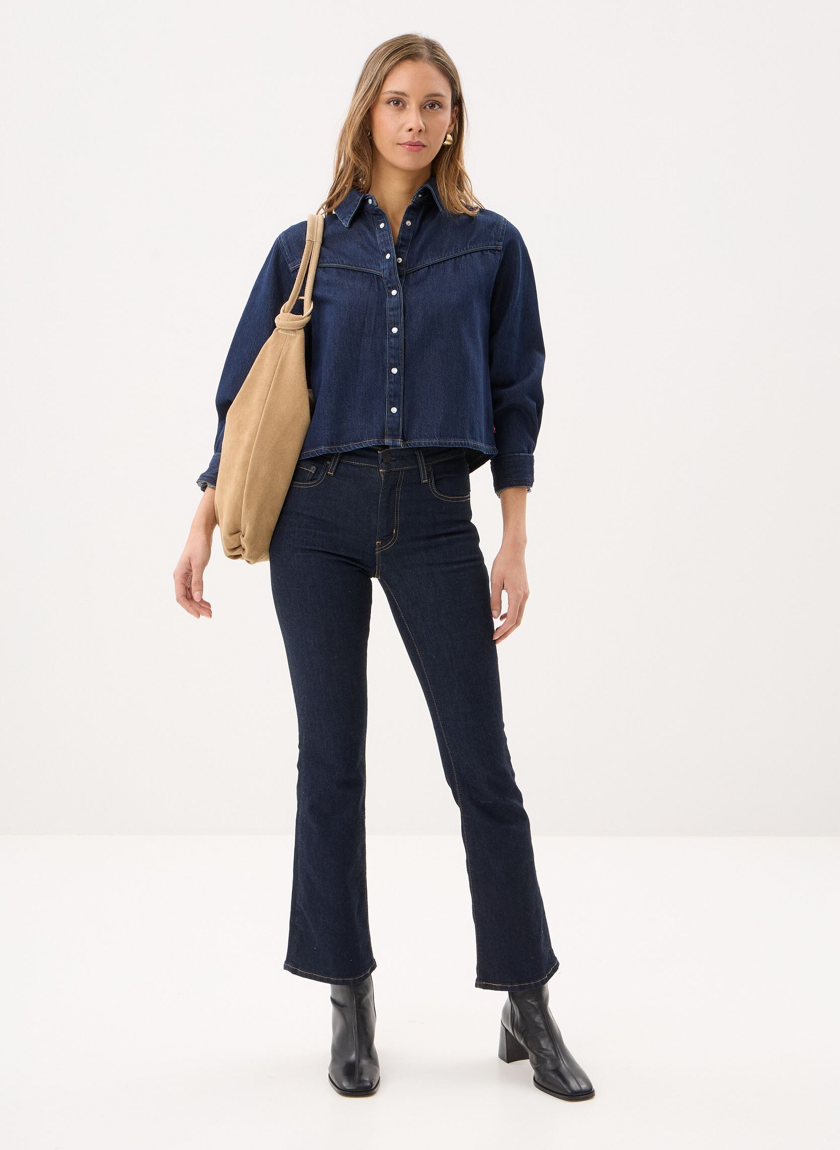 Chemises manches longues Logan Tencel Shacket-005DW femme bleu Levi's Chemises manches longues Logan Tencel Shacket-005DW femme bleu TENCEL DARK NIGHTS