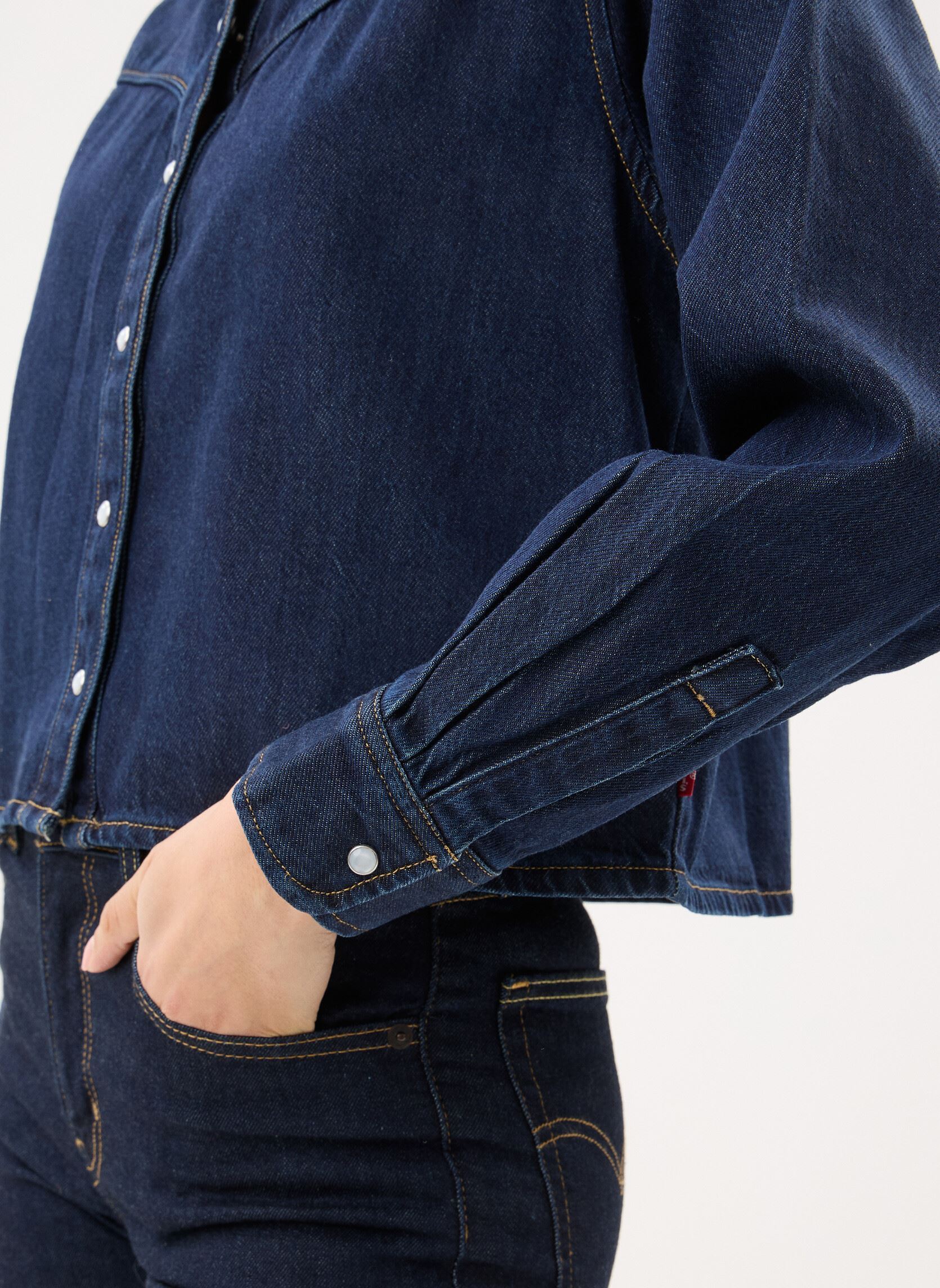 Chemises manches longues Logan Tencel Shacket-005DW femme bleu Levi's Chemises manches longues Logan Tencel Shacket-005DW femme bleu TENCEL DARK NIGHTS
