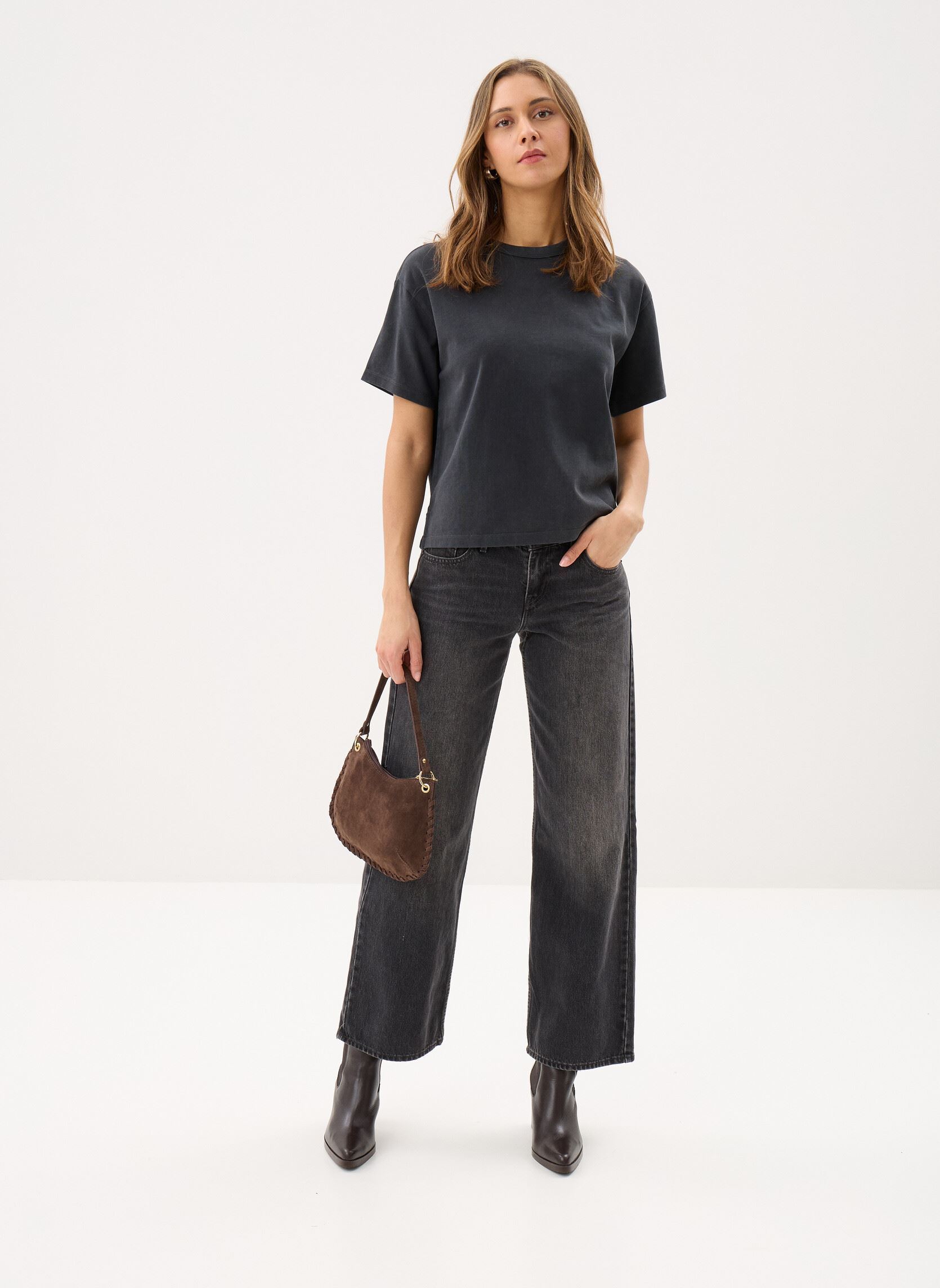Tee-shirts manches courtes Vintage Ss Tee-005IX femme noir Levi's Tee-shirts manches courtes Vintage Ss Tee-005IX femme noir 90S FADE WASHED BLACK